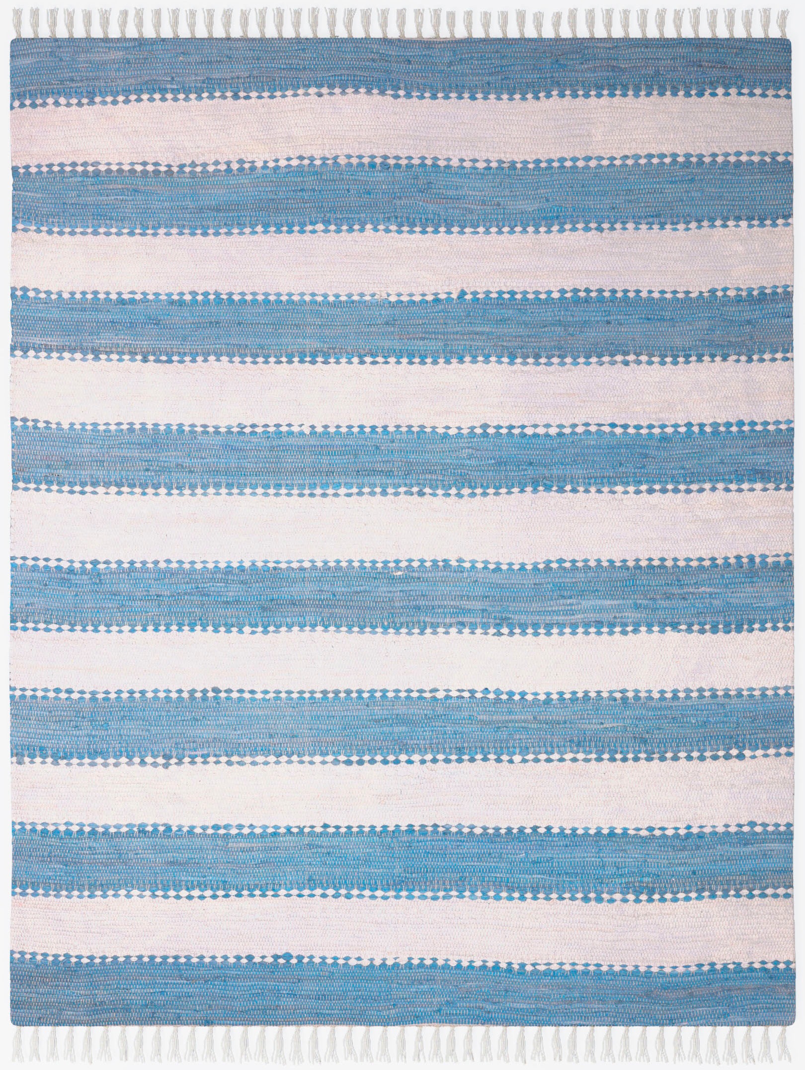 OTTO home Teppich »Benja« rechteckig 10 mm Höhe Handweb Teppich, gestreift, günstig online kaufen