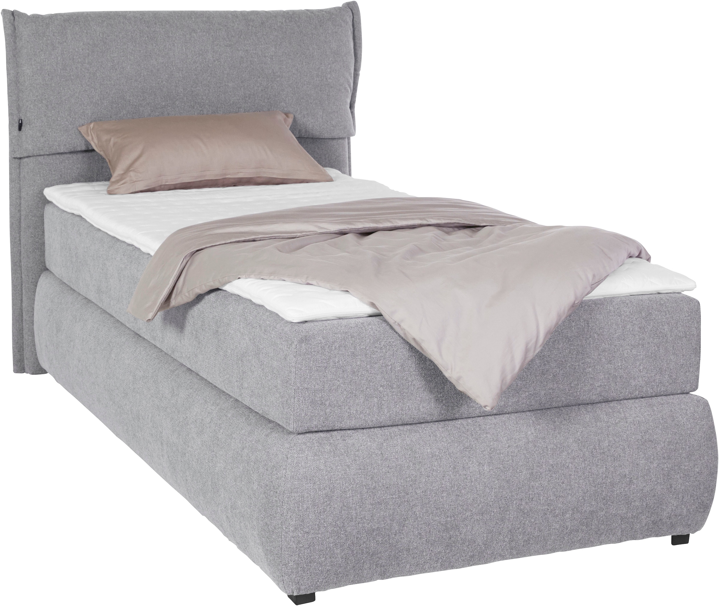 Home affaire Boxspringbett »Jenson« in 4 Farben, 4 Breiten, 3 Matratzenarten in 2 Härtegraden, Topper