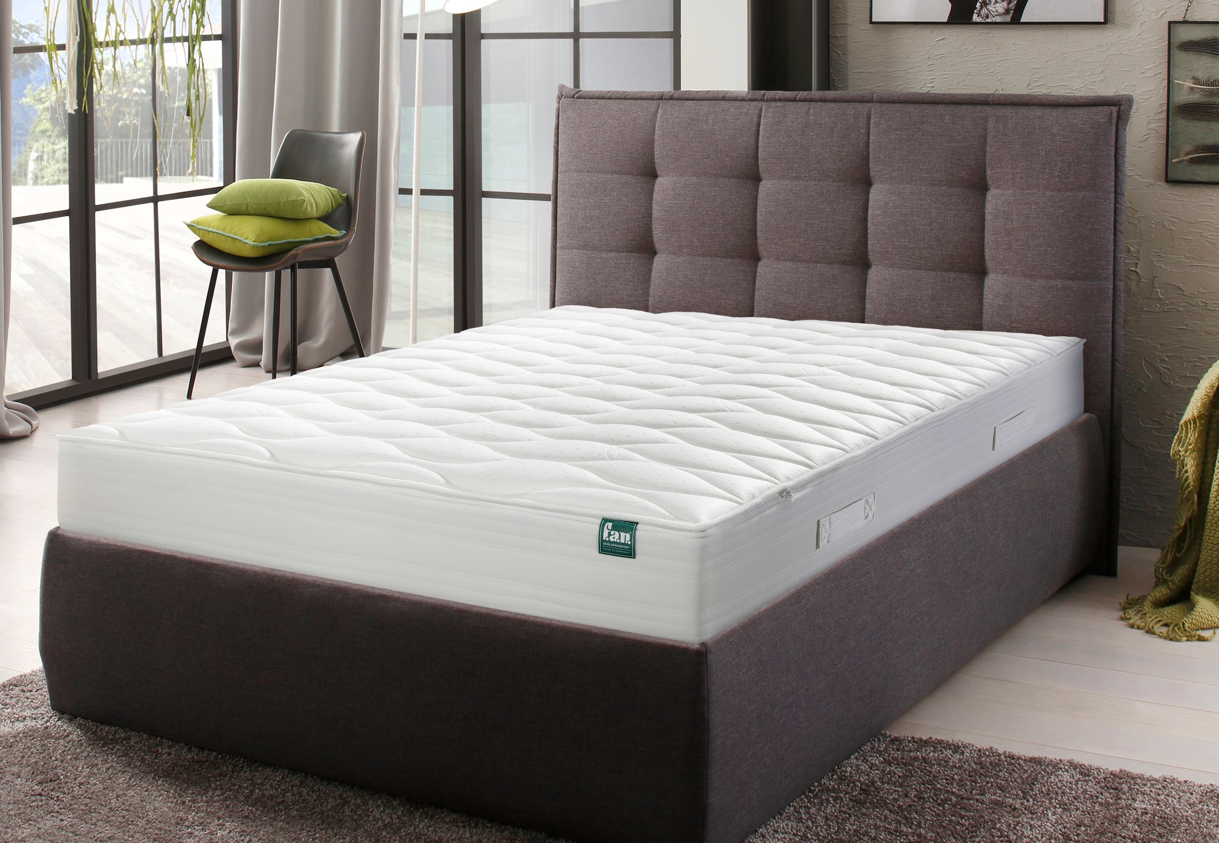 fan Taschenfederkernmatratze »Calypso Plus 1.000 T«, 24 cm hoch, Raumgewicht: 35 kg/m³, 1034 Federn, (1 St.), Matratze in 90x200 cm und weiteren Größen, komfortable Matratze