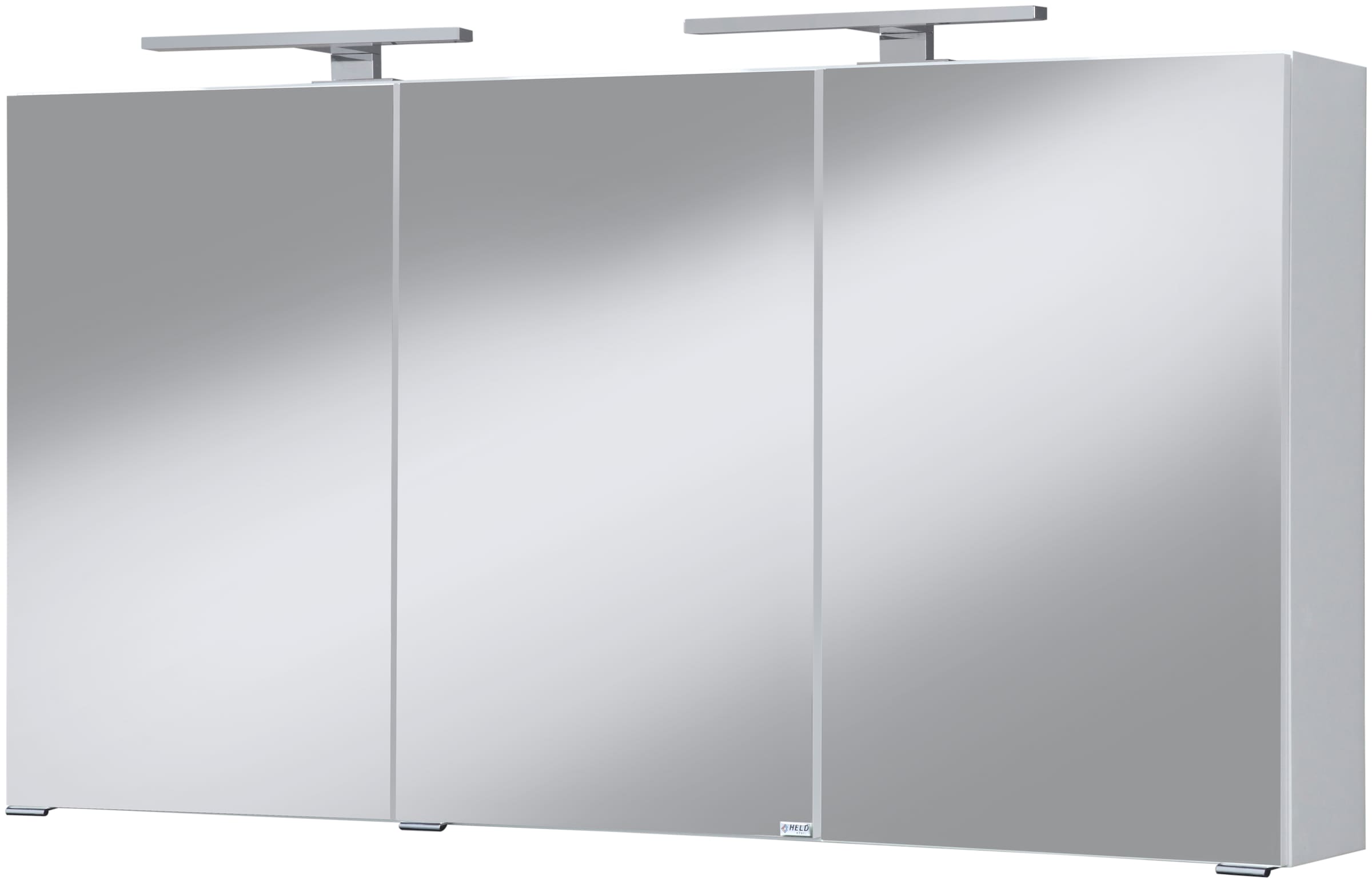 welltime Spiegelschrank »Malibu«, Breite 120 cm, mit Spiegeltüren und Softclose-Funktion