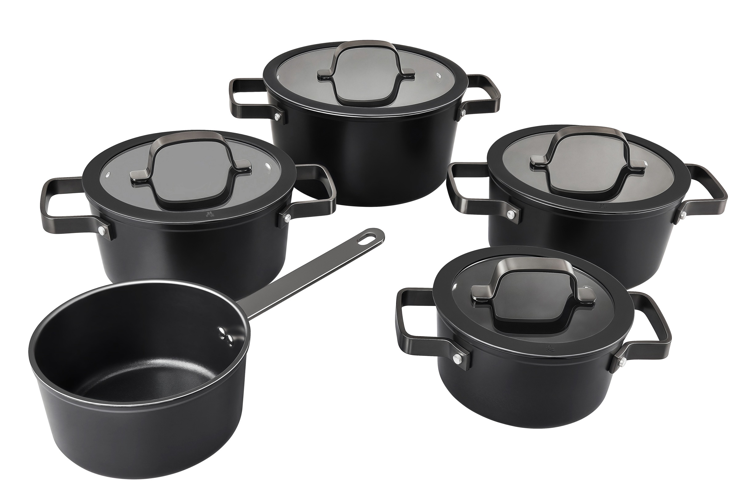 Hanseatic Topf-Set »ALU PRO«, Aluminium, (Set, 9 tlg., Fleischtopf 1x 16 cm günstig online kaufen