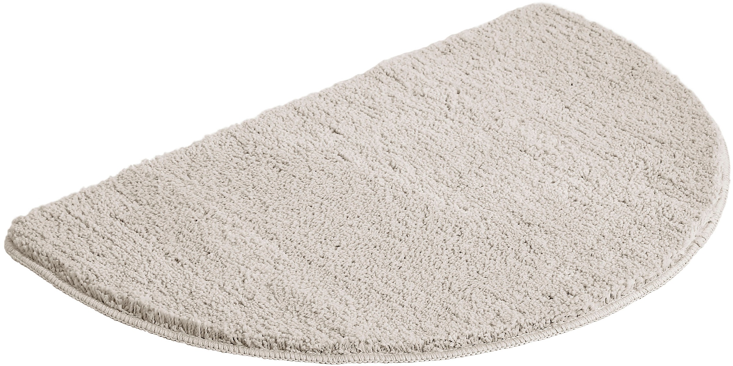 my home Badematte »Inga, Badezimmer Teppich, Badvorleger«, rutschhemmend beschichtet, schnell trocknend-strapazierfähig-fußbodenheizungsgeeignet, Badteppich, unifarben, weich, als halbrund und rechteckig erhältlich