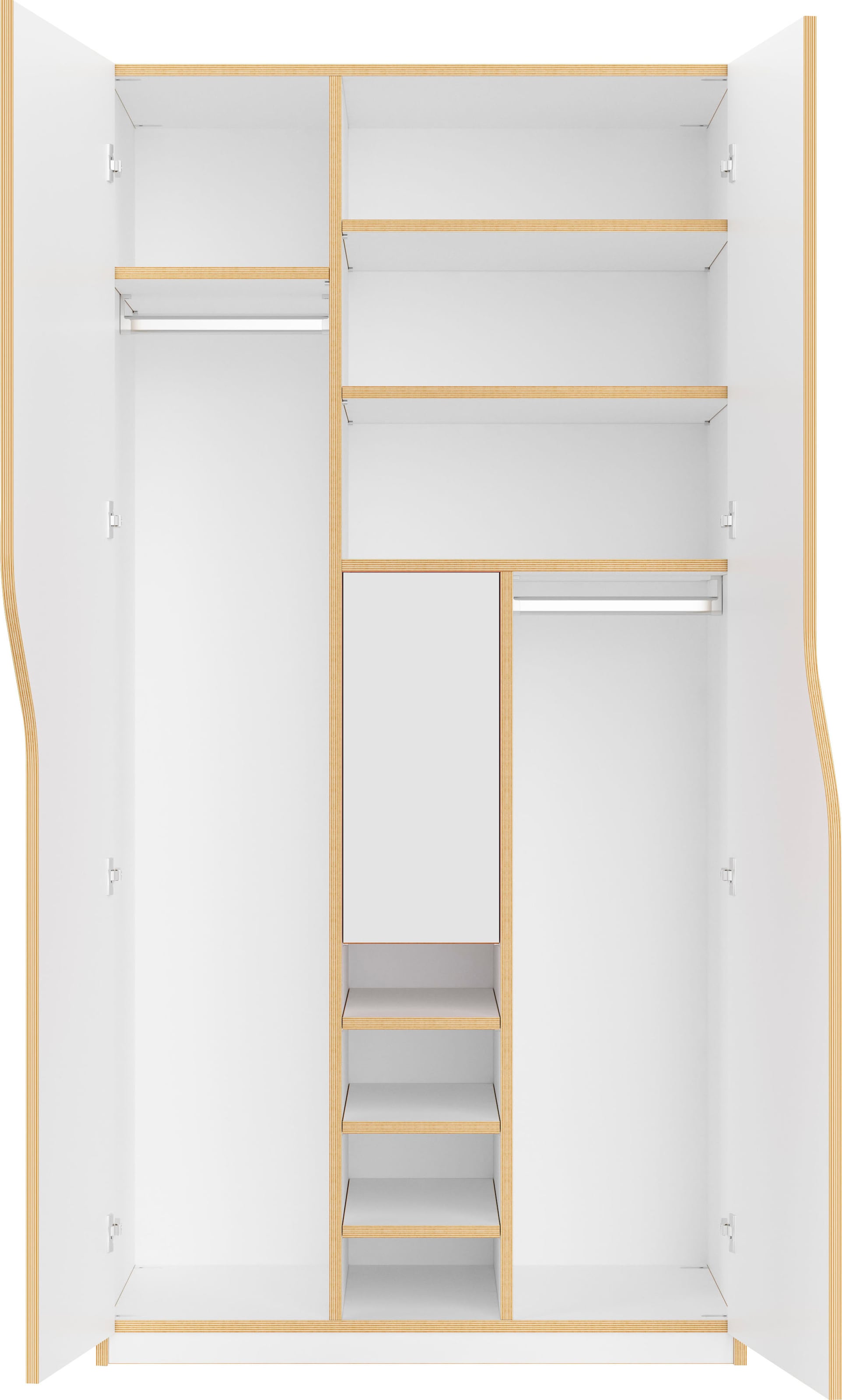 Müller Ausstattung und Tür einer Kleiderstangen 2 Innenliegenden 1«, Inklusive LIVING »PLANE Nr. bestellen SMALL online Kleiderschrank