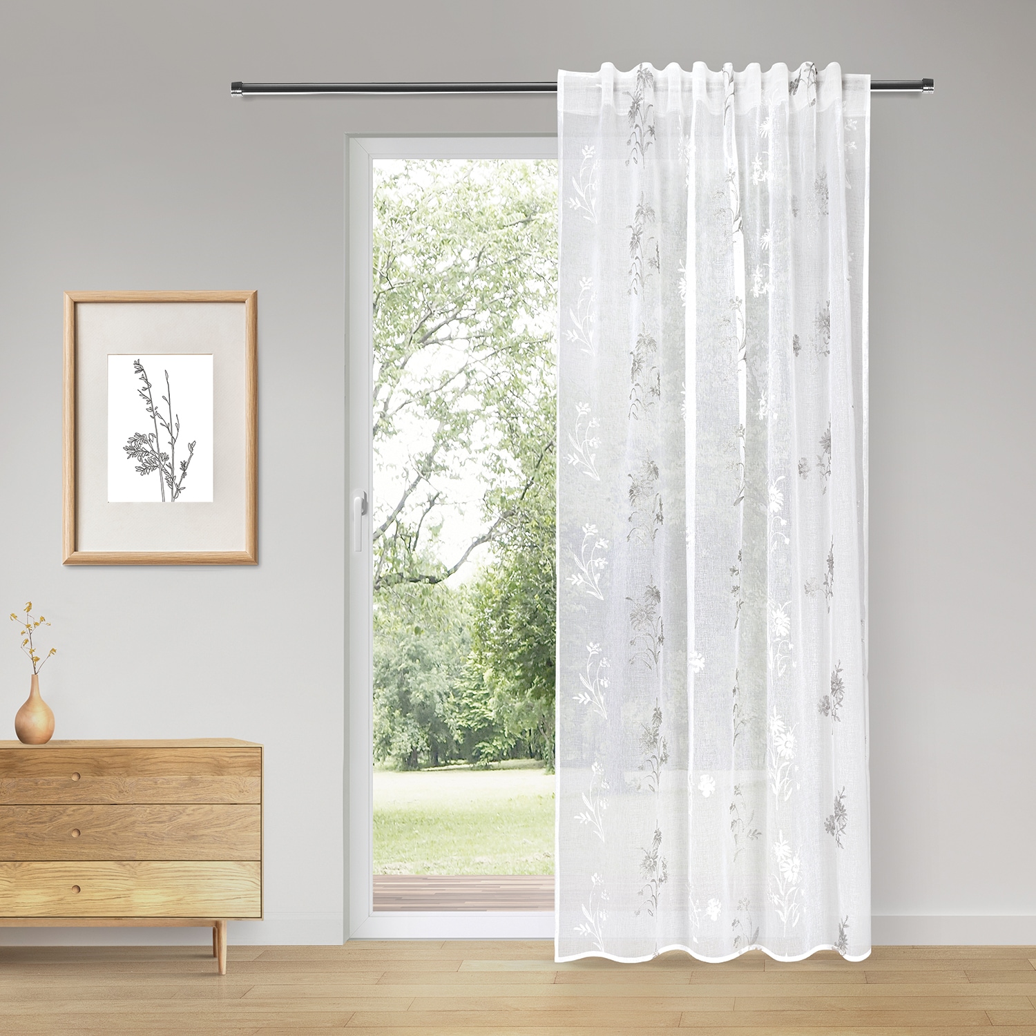 Gerster Gardine »Wina« verdeckte Schlaufen 1 Stk. tlg. SB-Gardine "Wina" günstig online kaufen