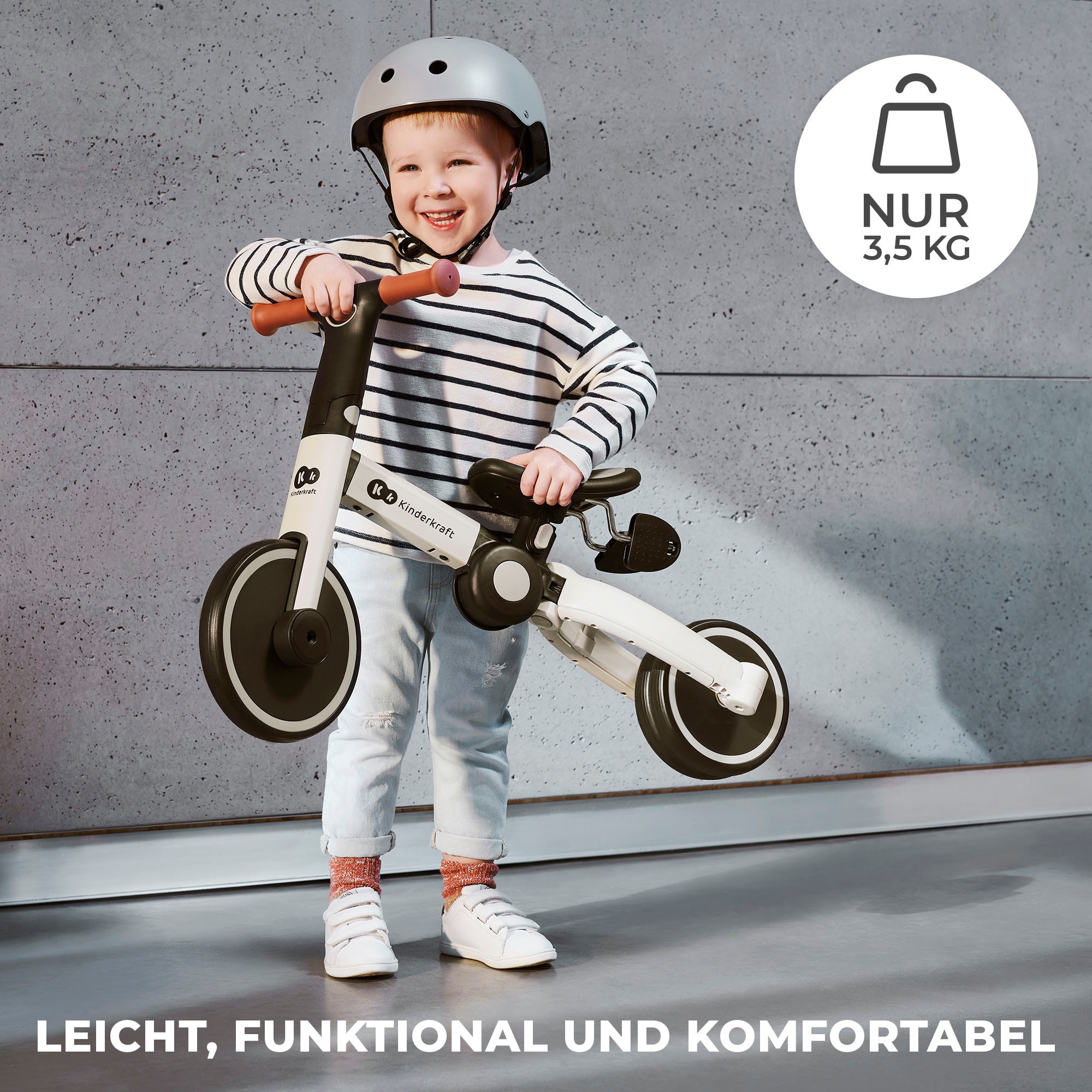 Kinderkraft Laufrad »4TRIKE«, auch als Dreirad umbaubar