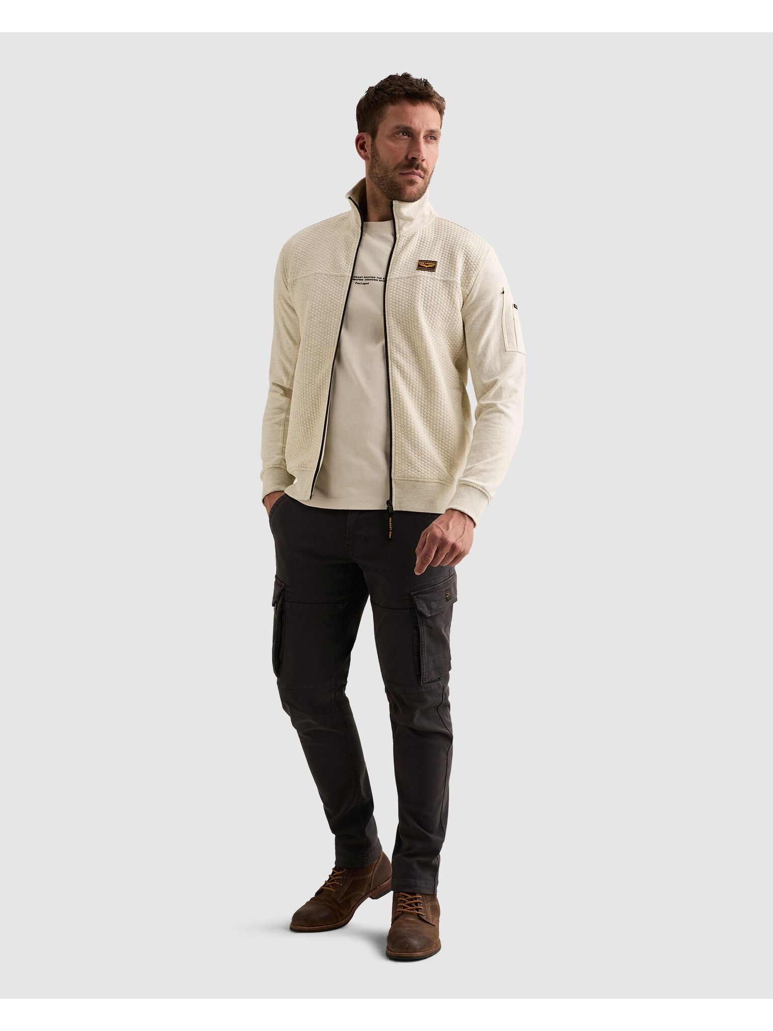 PME LEGEND Sweatjacke mit seitlichen Eingrifftaschen