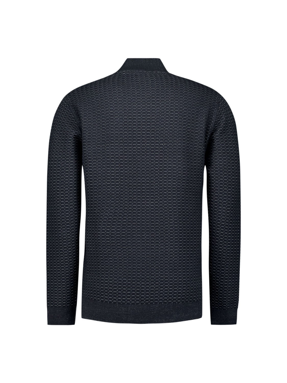NO EXCESS Stehkragenpullover »No Excess Waffelstrickpullover mit Half-Zip«