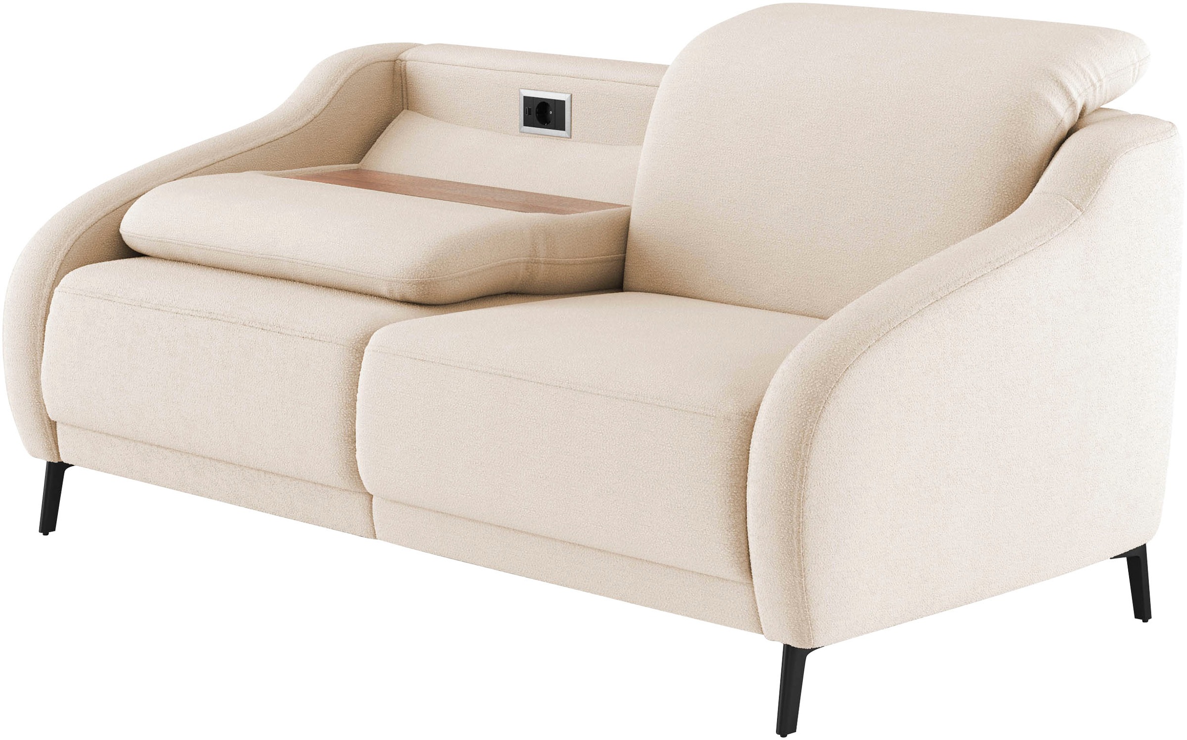 sit&more 3-Sitzer »Blues«, wahlweise mit Klapptisch und USB