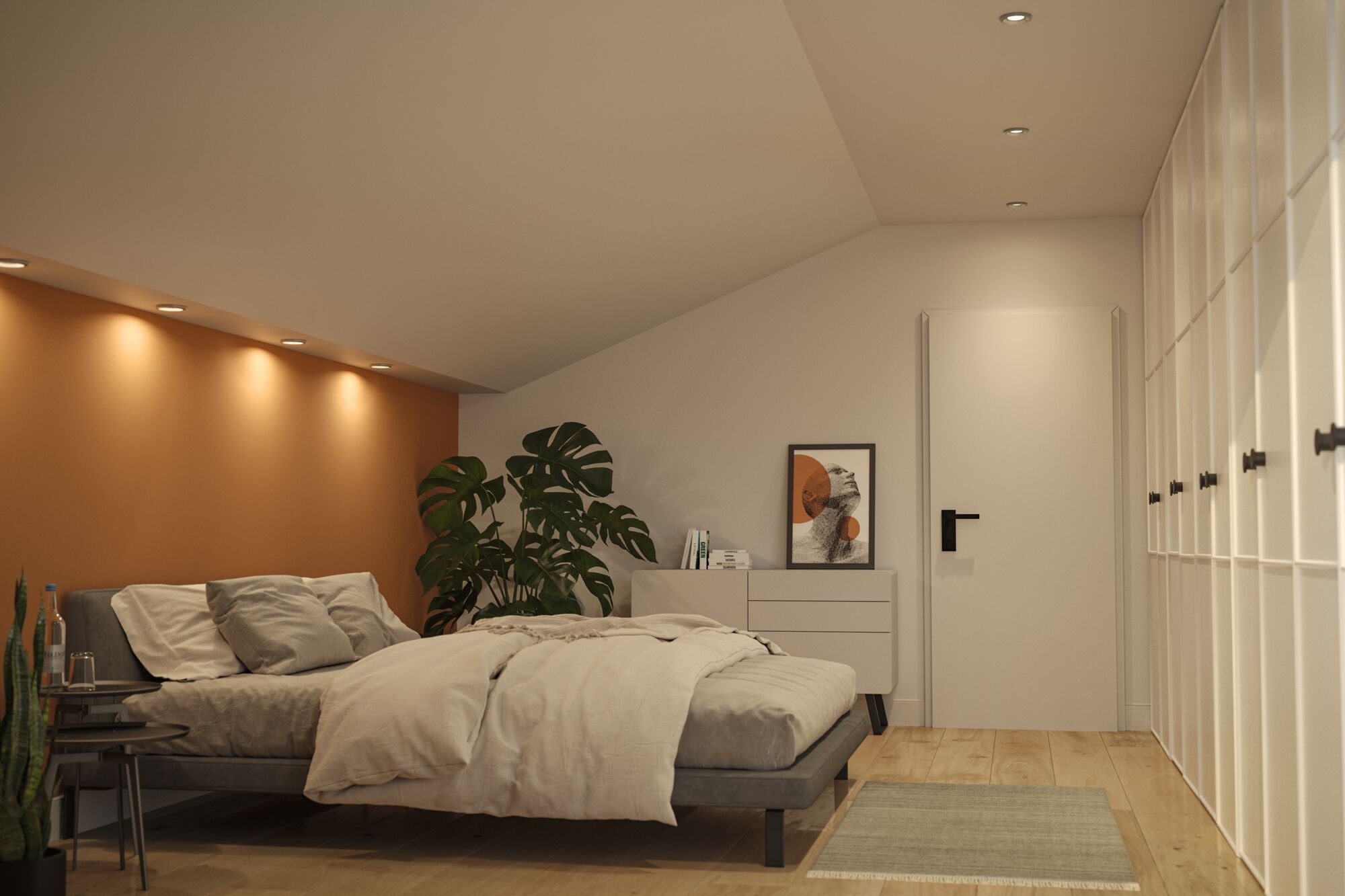 Paulmann LED Einbauleuchte »LED Einbauleuchte Sormus IP65 rund 100mm«, 3 flammig, Memoryfunktion