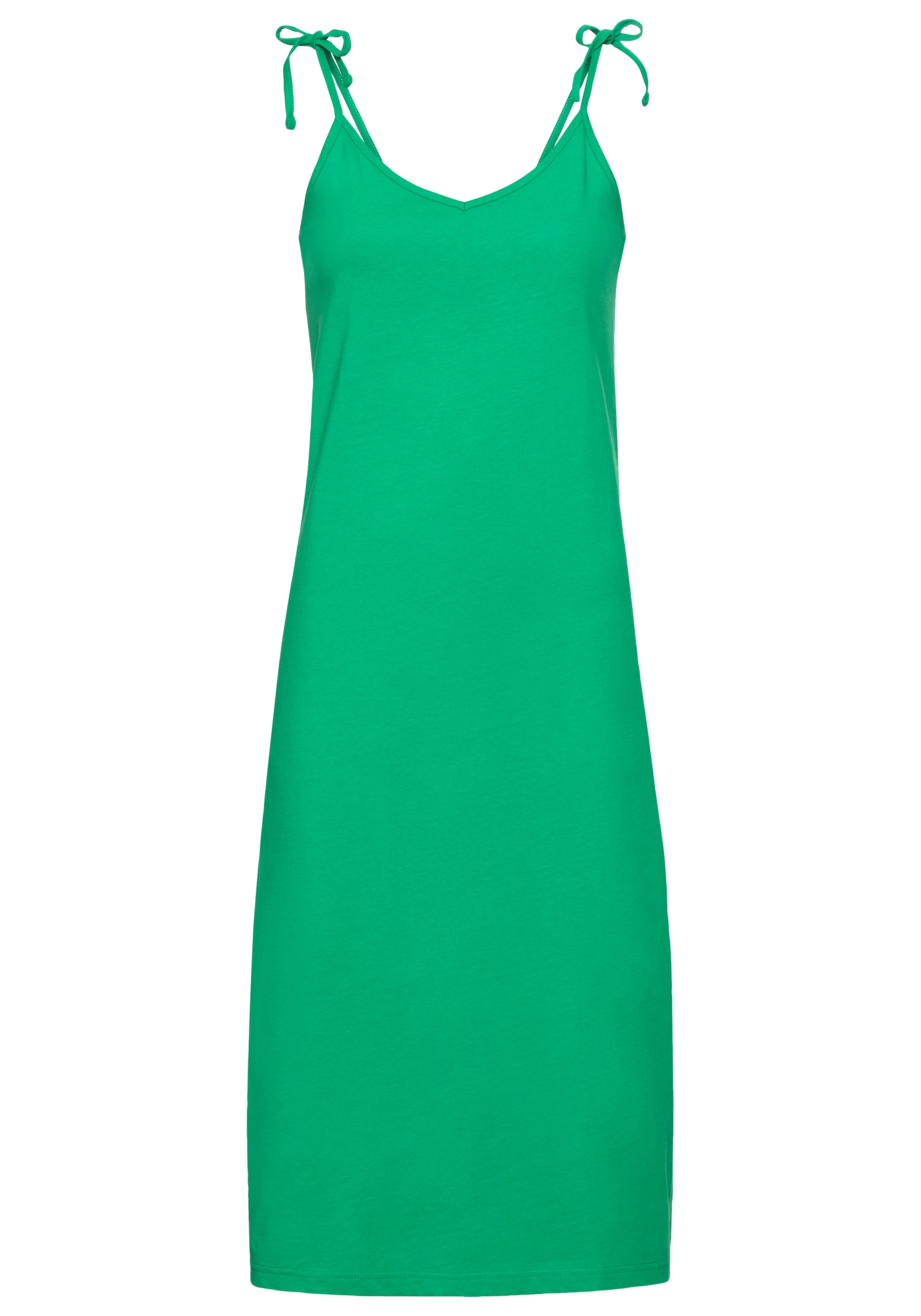 OTTO products Jerseykleid »GOTS zertifiziert -CIRCULAR COLLECTION« in Midi-Länge,  elegant,  aus 100% Baumwolle,  mit Spaghettiträgern