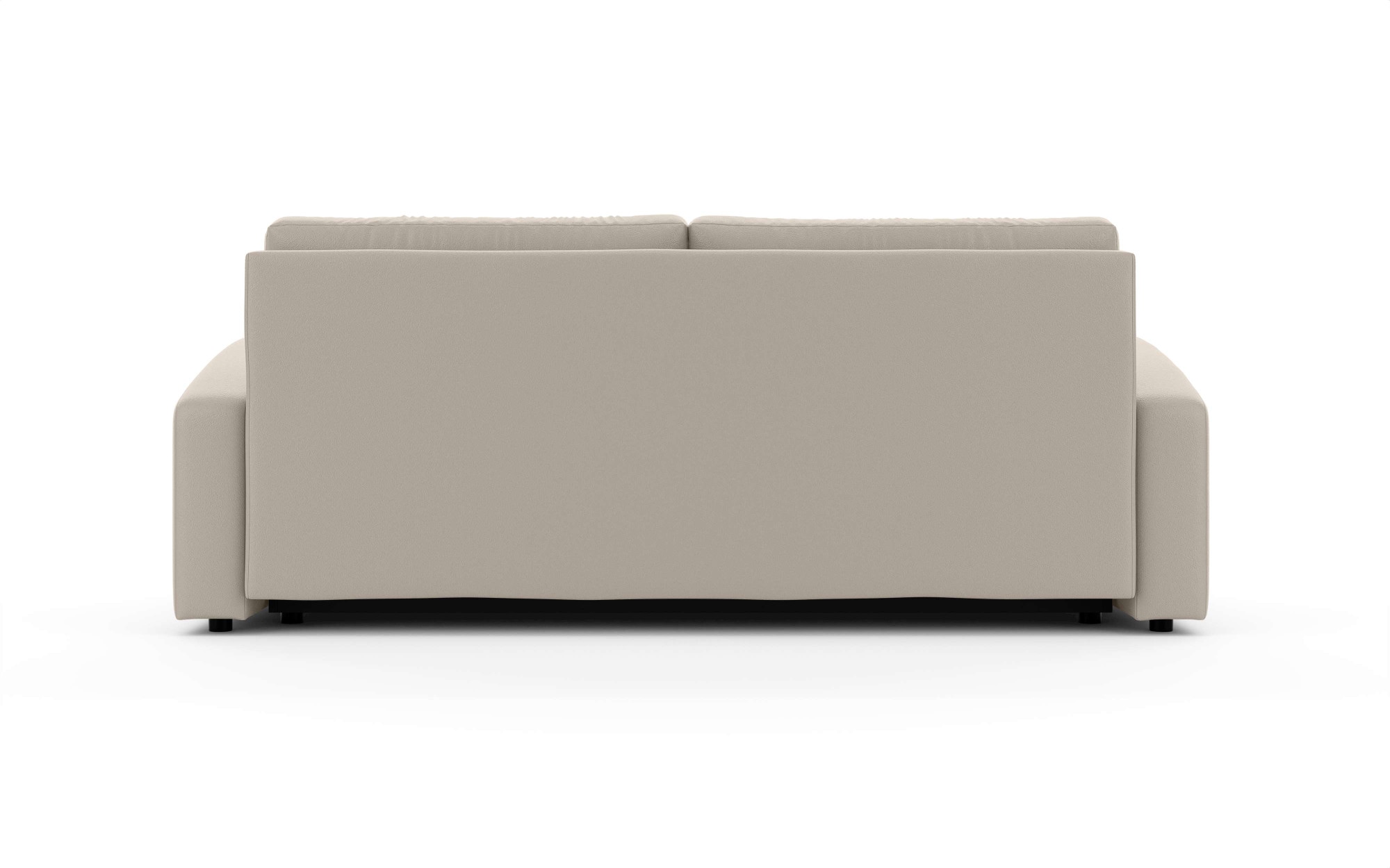 INOSIGN 3-Sitzer »JIGGS wahlweise Schlafsofa mit Bettkasten, Maße B/H/T: 228/96/110 cm«, Sofa mit Wellenunterfederung, enthält 2 Rückenkissen und 2 Zierkissen