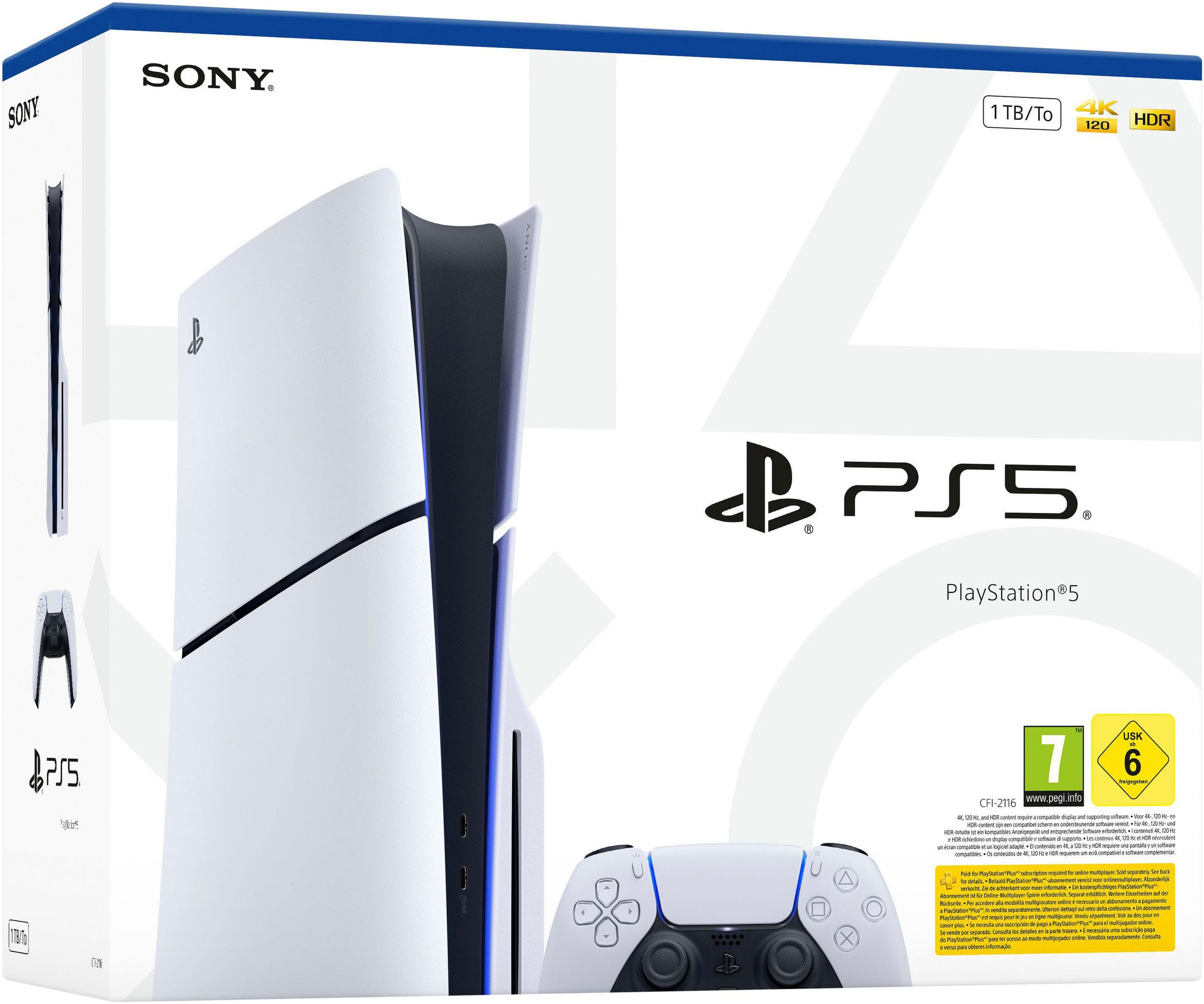 PlayStation 5 Konsolen-Set »PS5 Disk Slim Edition 1TB + Resident Evil Requiem« 1.000 GB 1 TB