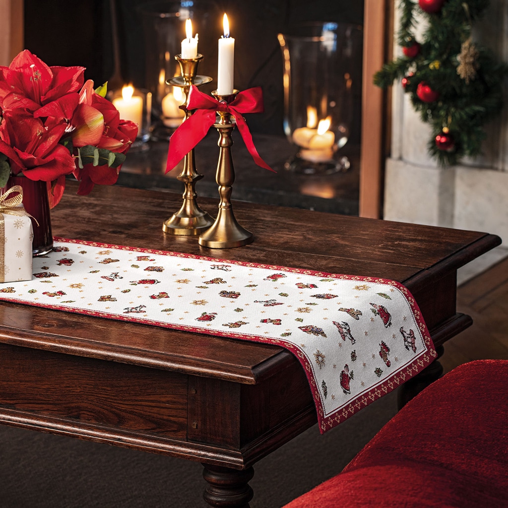 Villeroy & Boch Weihnachtsfigur »Läufer L Toy's Delight Gobelin 96 x 32 x 0,2 cm 4er Set bunt«
