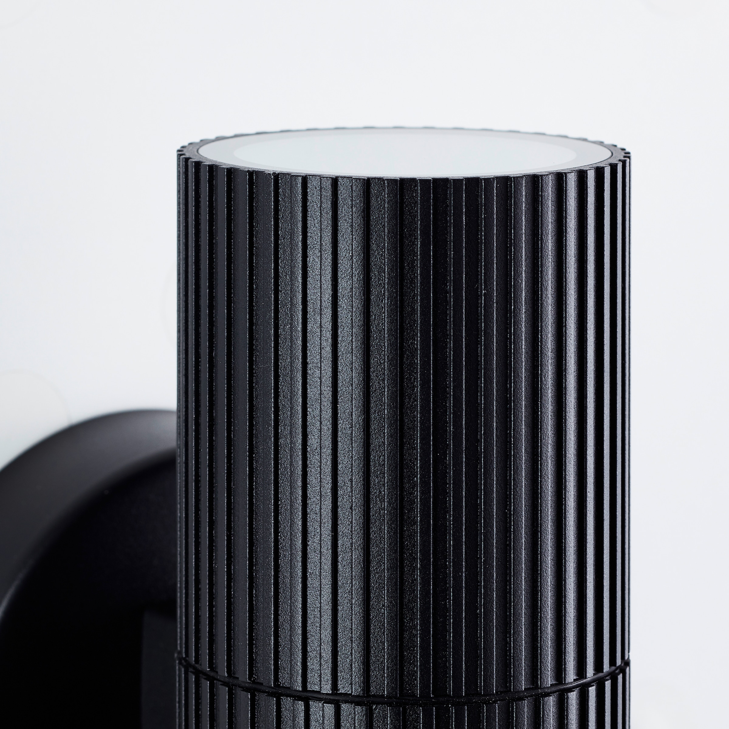 my home Außen-Wandleuchte »KEOLA« GU10 1 Stk. Up- & Down Light, GU10 , IP44, 9 x 18 x 11 cm, Aluminium/Glas, schwarz