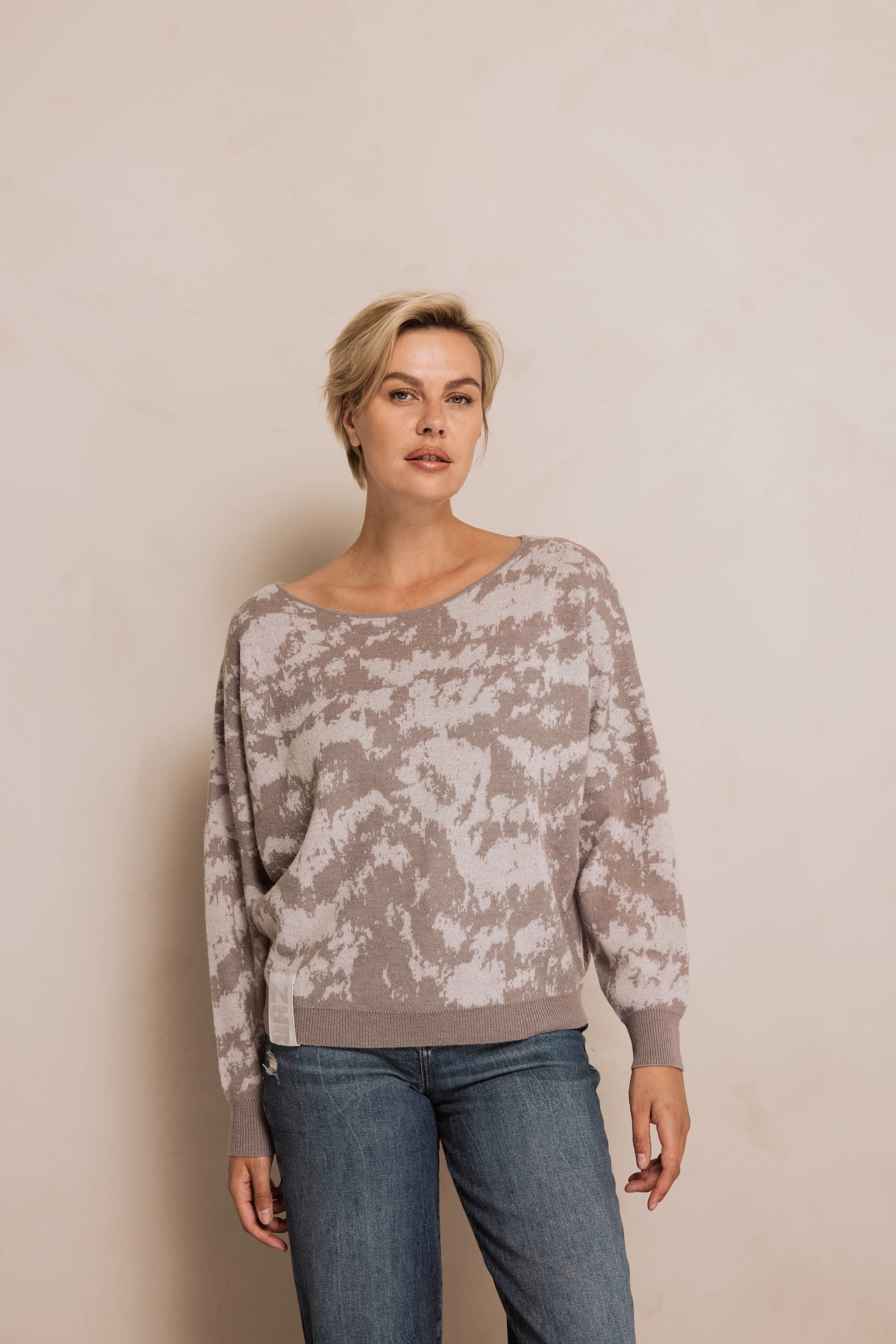 Zhrill Strickpullover »ZHTALIA CAMO« mit grafischem Muster