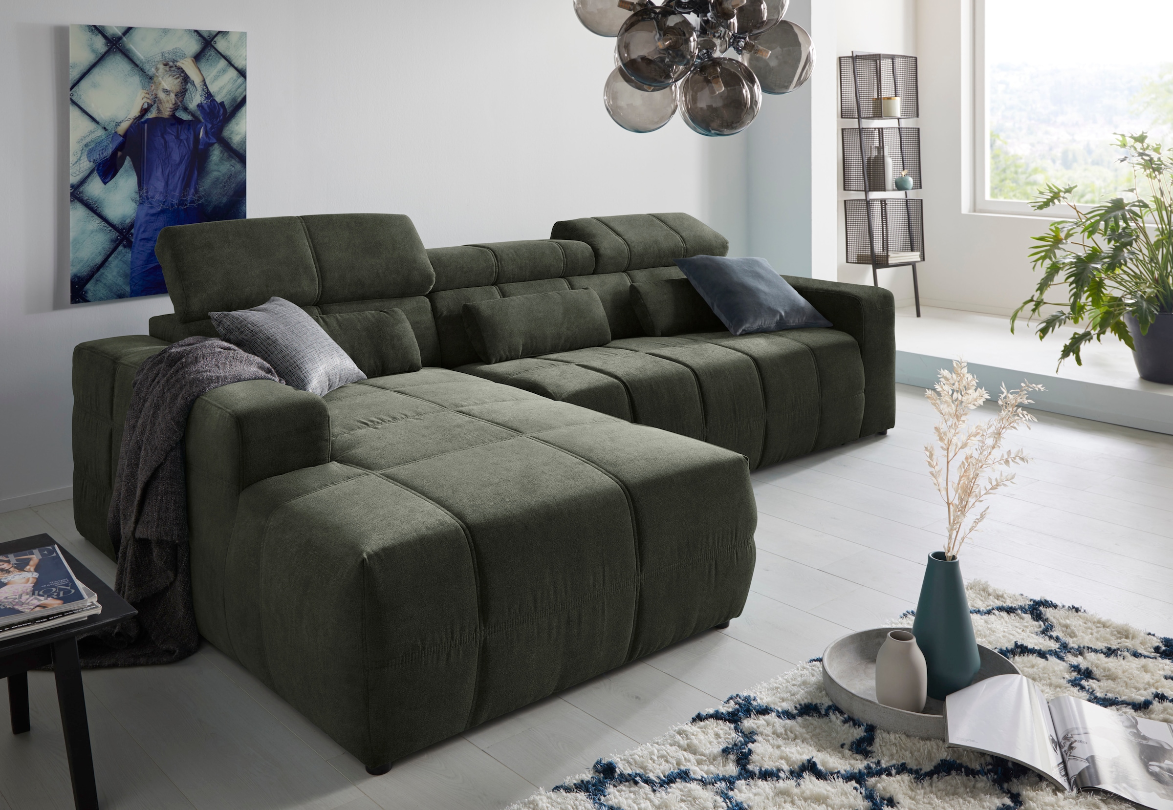 DOMO collection Ecksofa »Brandon große Ausführung B/T/H: 289/177/80 cm, auc günstig online kaufen