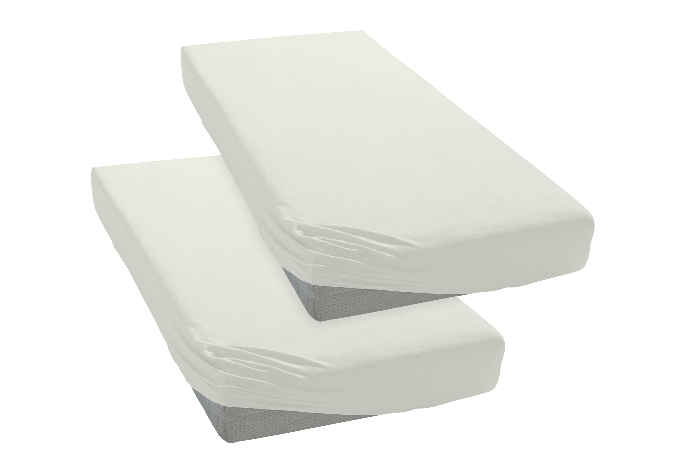 OTTO home Spannbettlaken »PHYSALIS Comfort« Baumwolle 150 g/m², Matratzen bis 20 cm Höhe, Bettlaken, Spannbetttuch