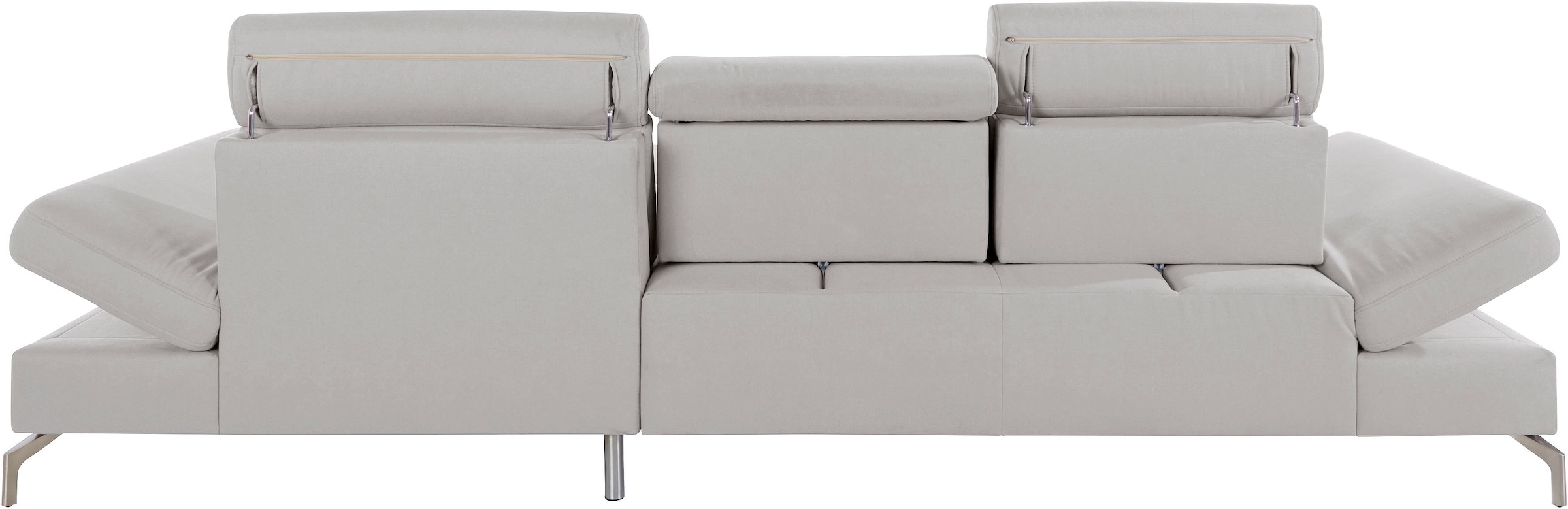 sit&more Ecksofa »Brisbane L-Form«, Fußhöhe 15 cm, inklusive Sitztiefen-, Armteil- und Kopfteilverstellung