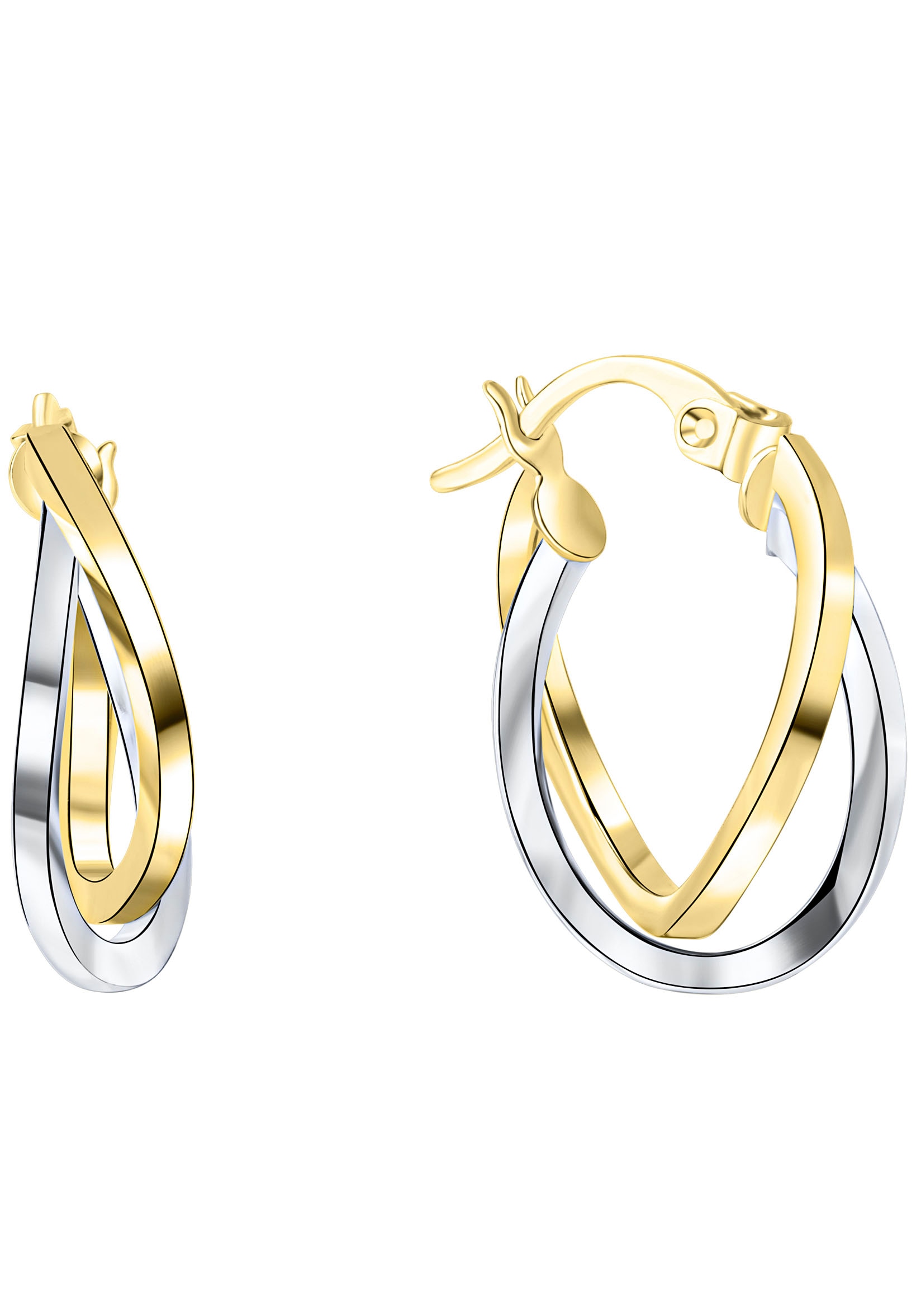 Firetti Paar Creolen »Schmuck Geschenk Gold 375 Ohrschmuck Creole«