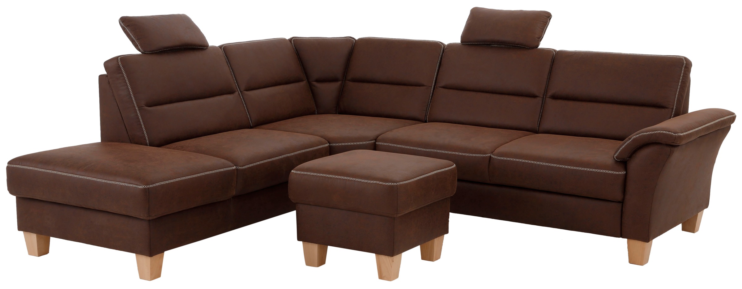 Home affaire Ecksofa »Soleo L-Form« komfortabel durch Trapezecke mit Relaxf günstig online kaufen