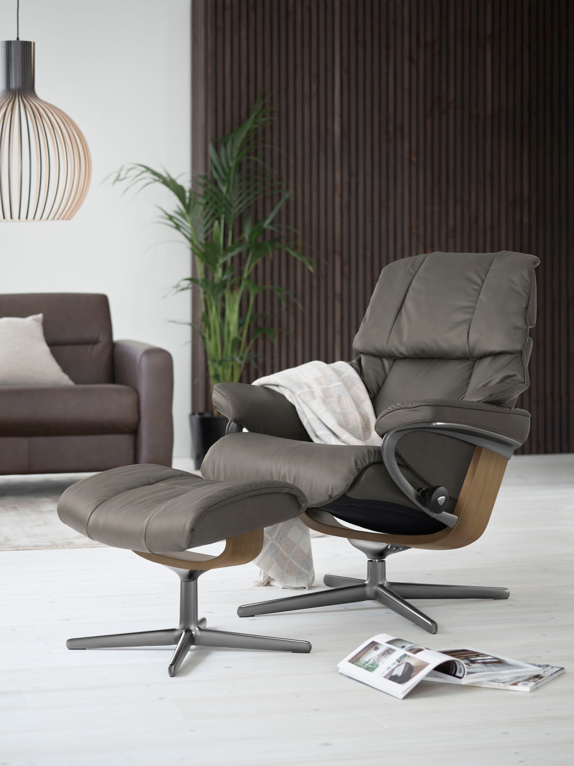 Stressless® Relaxsessel »Reno«, (Set, Relaxsessel mit Hocker), mit Hocker, günstig online kaufen