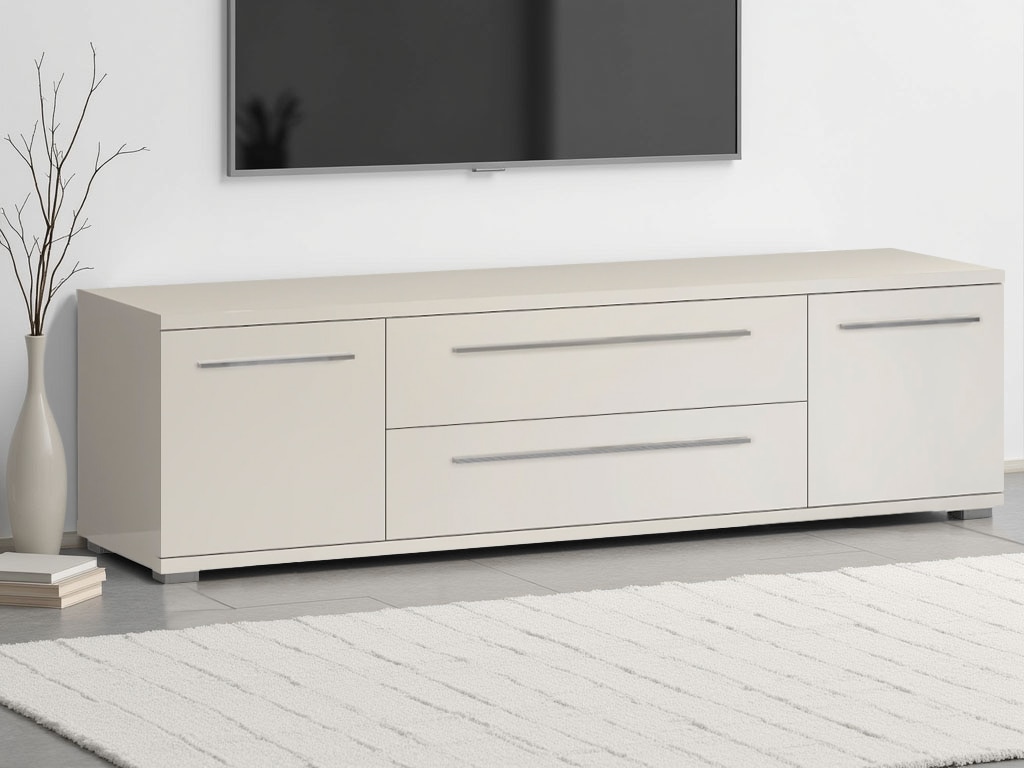 Places of Style Lowboard »Piano TV-Kommode in Breite 165 oder 180 cm mit Soft-Close-Funktion«, Hochglanz UV-lackiert, Br 180 cm mit versch. Tür- und Schubkastenmaße