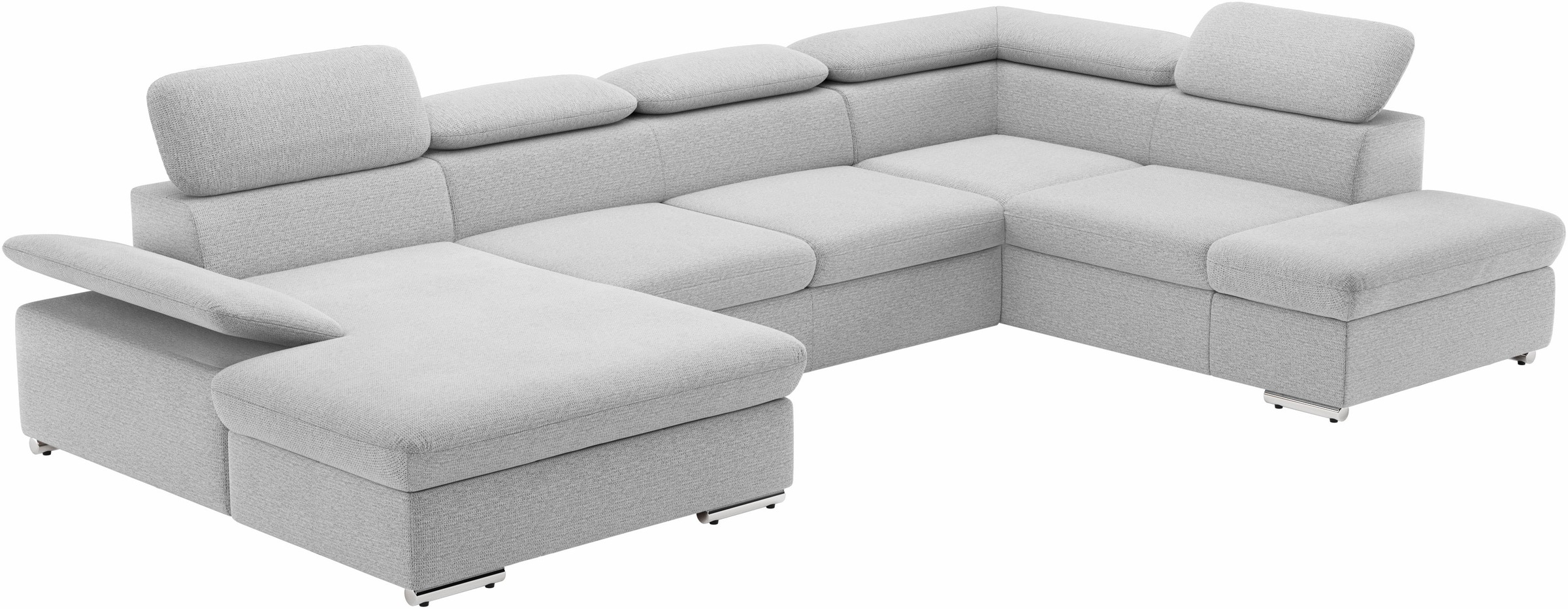 sit&more Wohnlandschaft »Valantine U-Form«, inkl. Kopf- und Armteilverstellung, wahlweise mit Bettfunktion