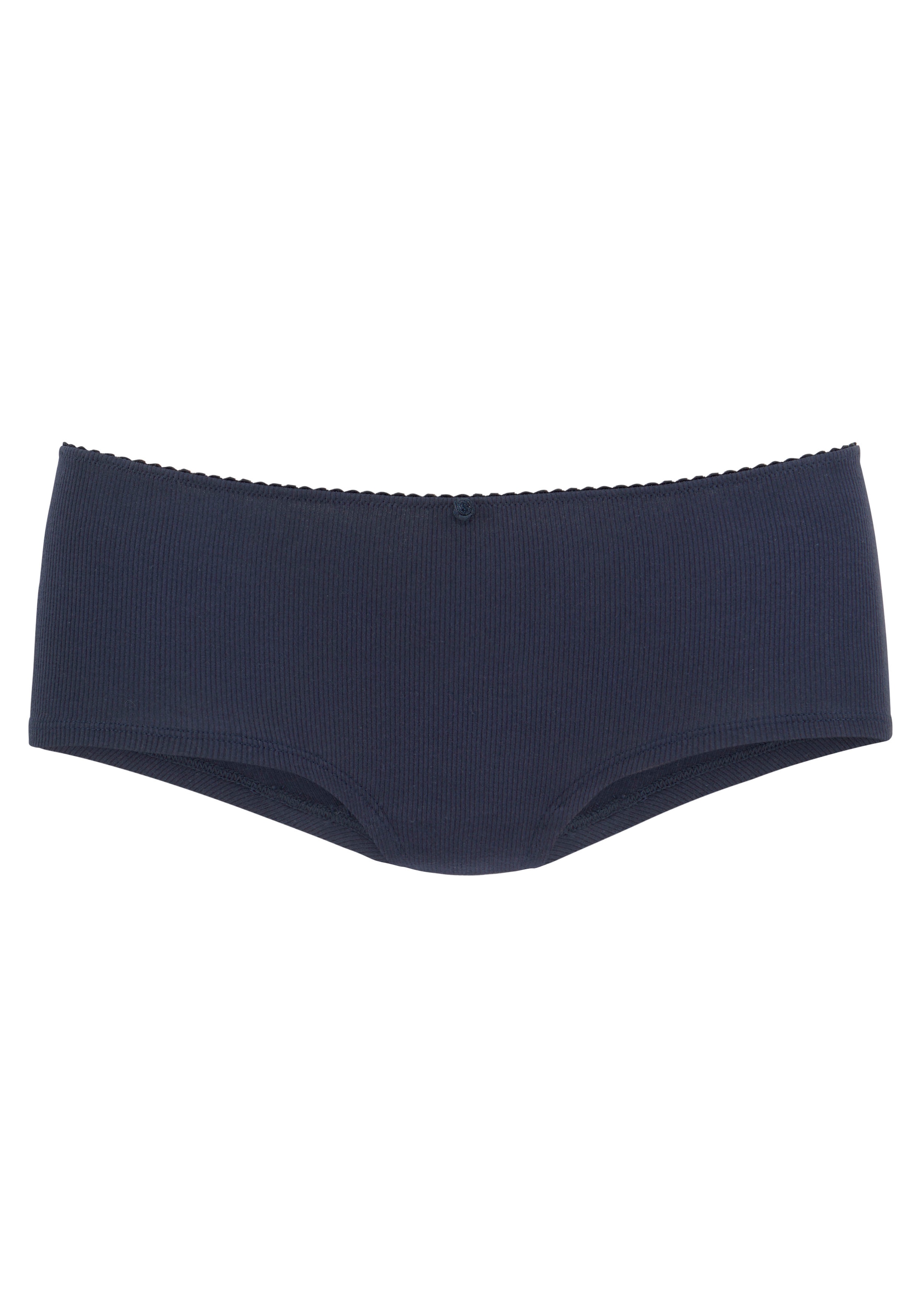 Vivance Panty, (3er-Pack), aus weicher Rippware, mit zartem Röschen vorn