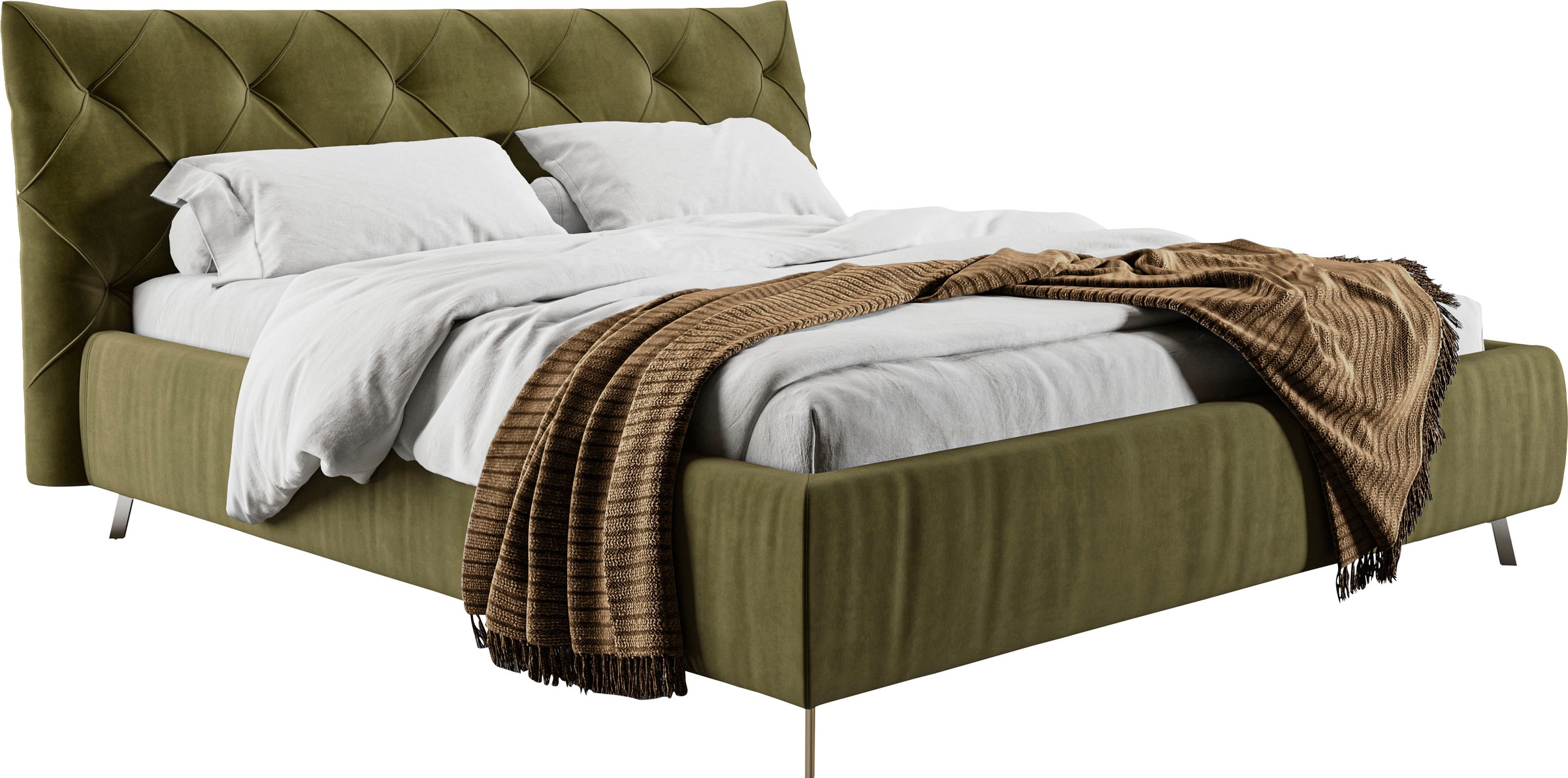 Places of Style Polsterbett "Elloree in 4 Breiten bis 200cm, auch in Leder" günstig online kaufen