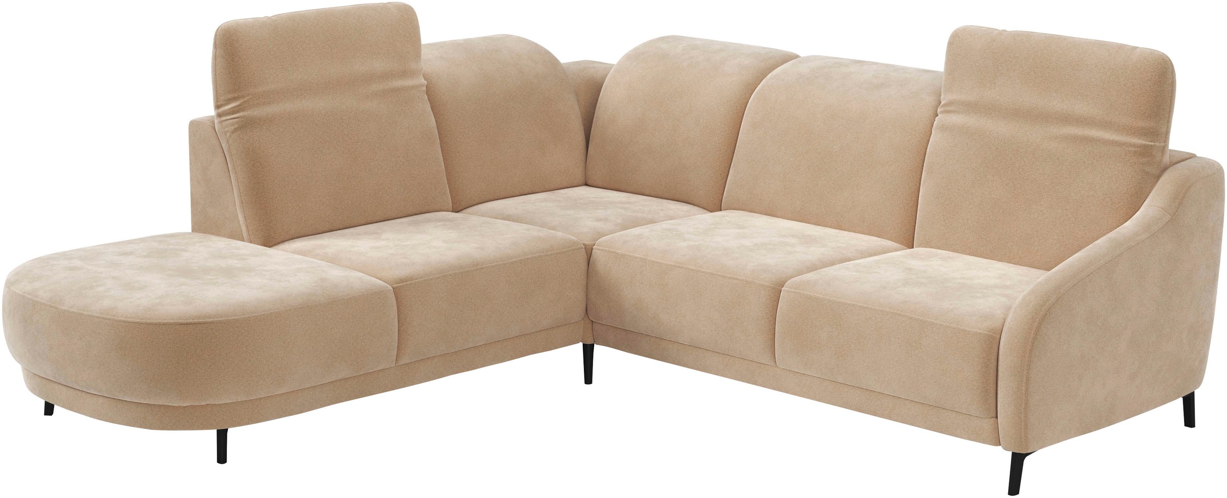 sit&more Ecksofa »Blues L-Form«, wahlweise mit Klapptisch und USB