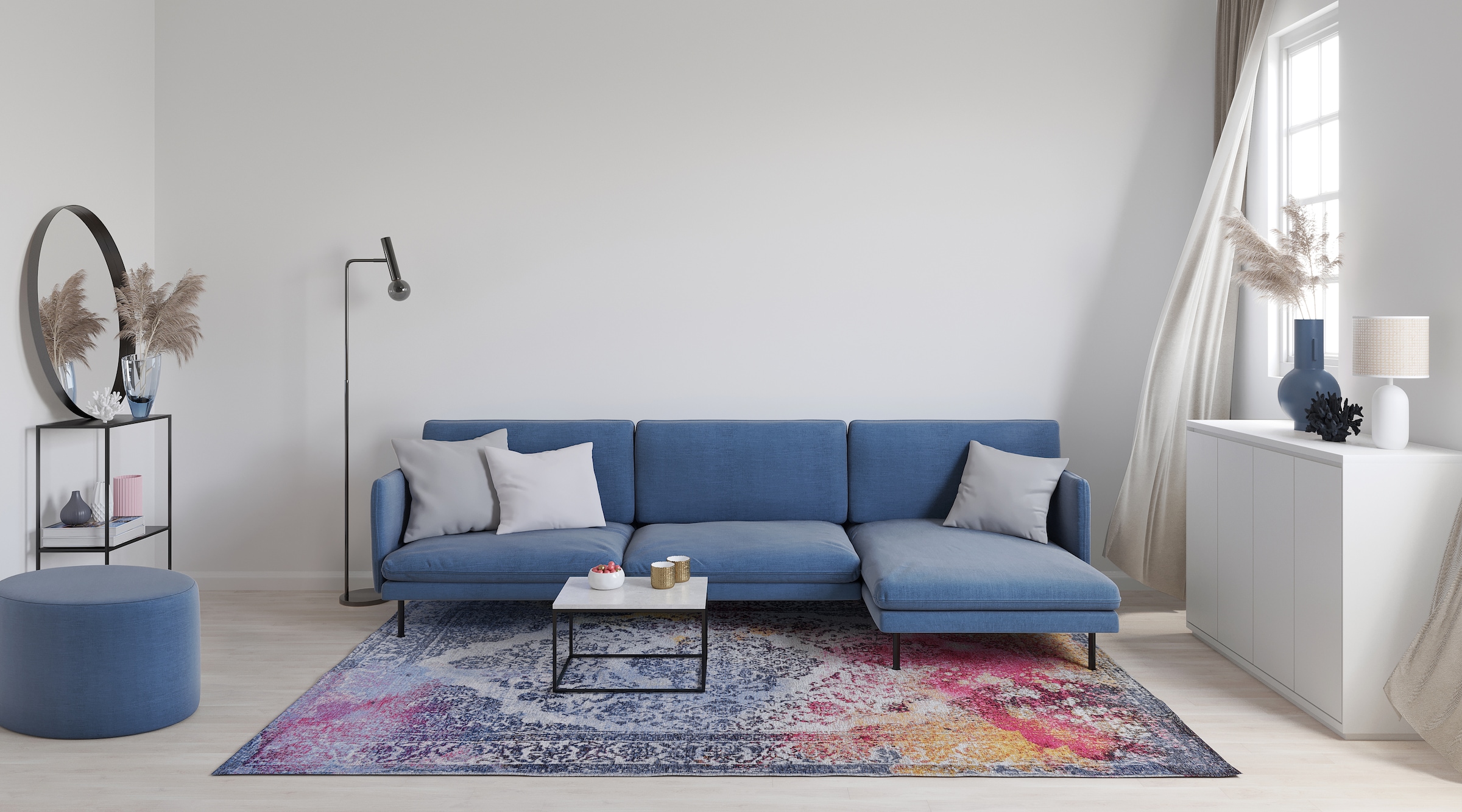 Gino Falcone Teppich »Cosima-118«, rechteckig, 3 mm Höhe, gewebter Jaquard-Teppich, mit Chenillegarn, moderne Orient-Optik