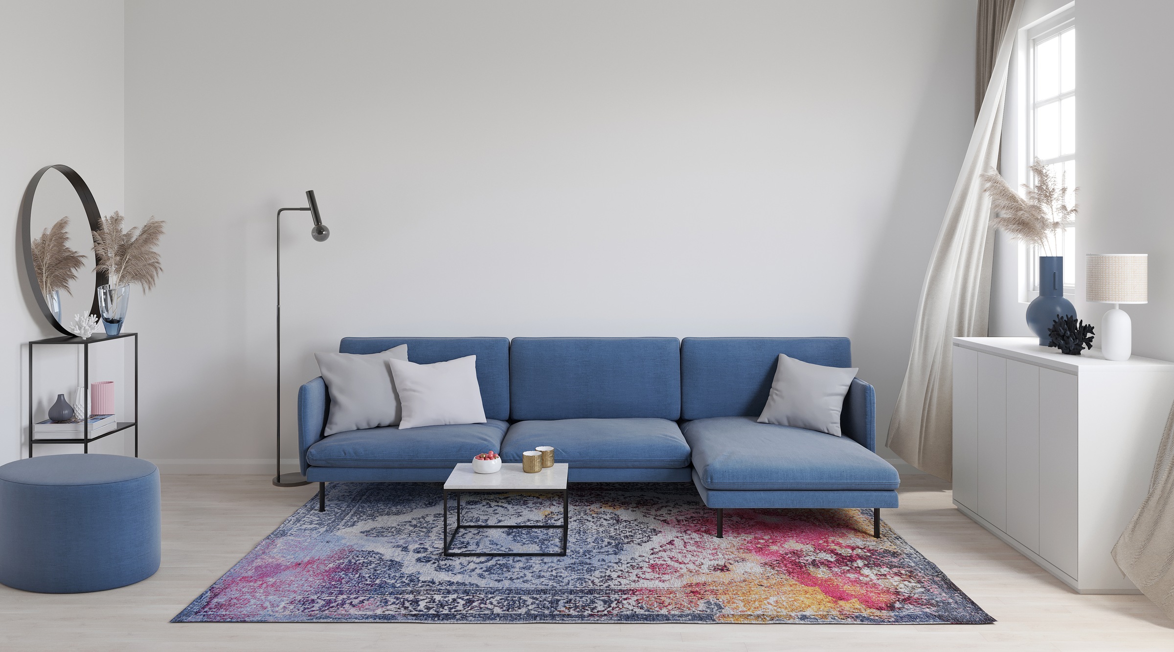 Gino Falcone Teppich »Cosima-119«, rechteckig, 3 mm Höhe, gewebter Jaquard- günstig online kaufen