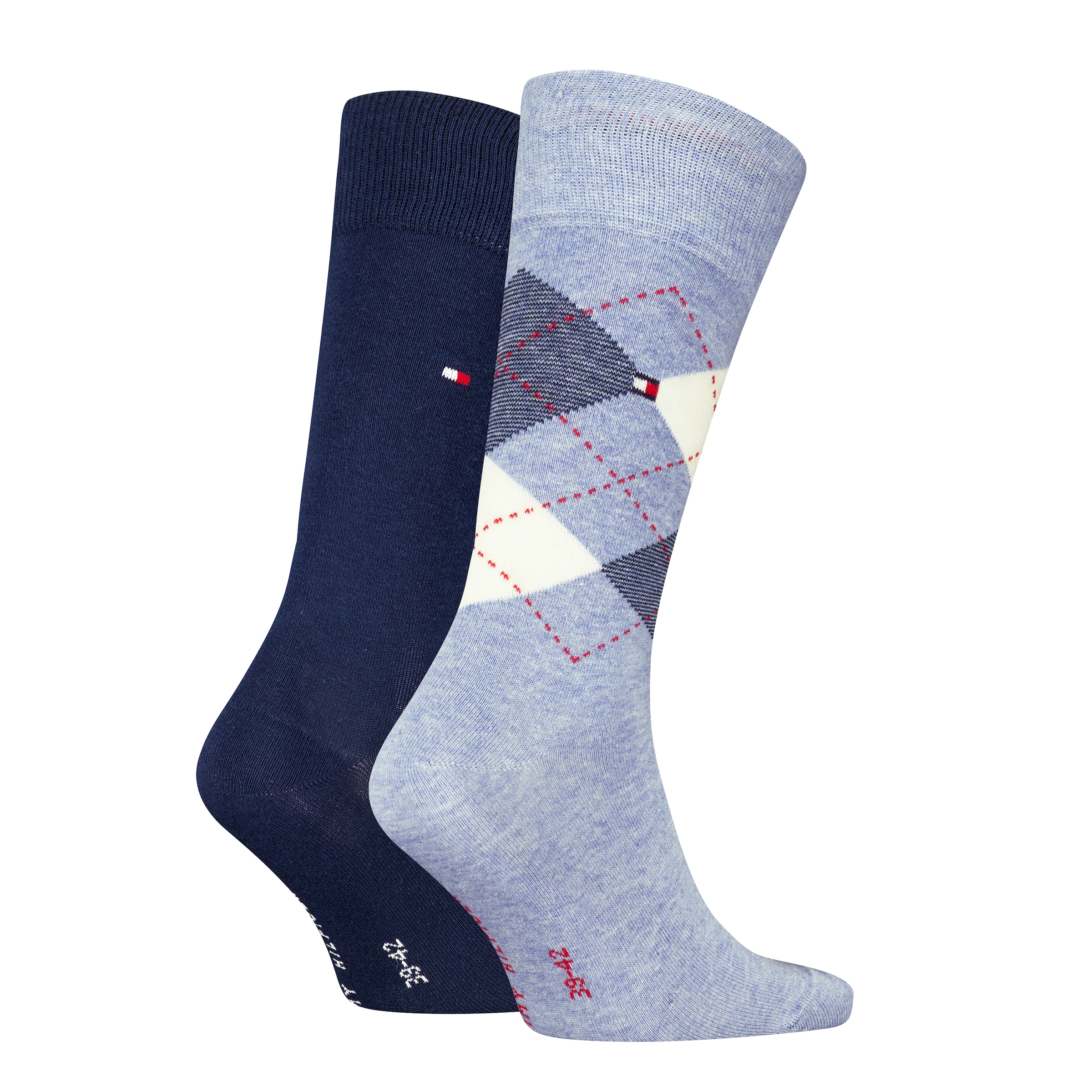 Tommy Hilfiger Socken »TH MEN SOCK CHECK 2P« 2 Paar, 2 Paar tlg. mit klassischem Argyle-Design,