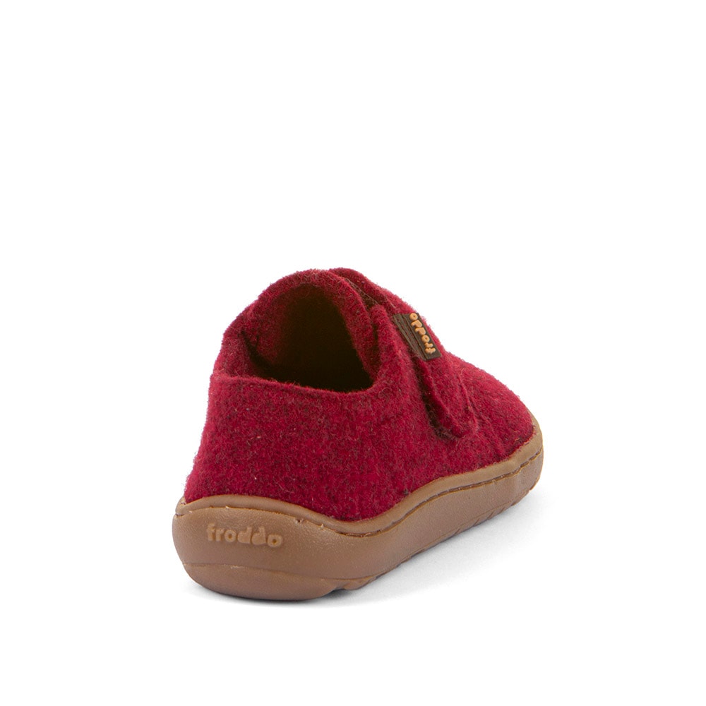 froddo® Hausschuh »BAREFOOT WOOLY«, Klettschuh, Kindergartenschuh mit Wollfutter