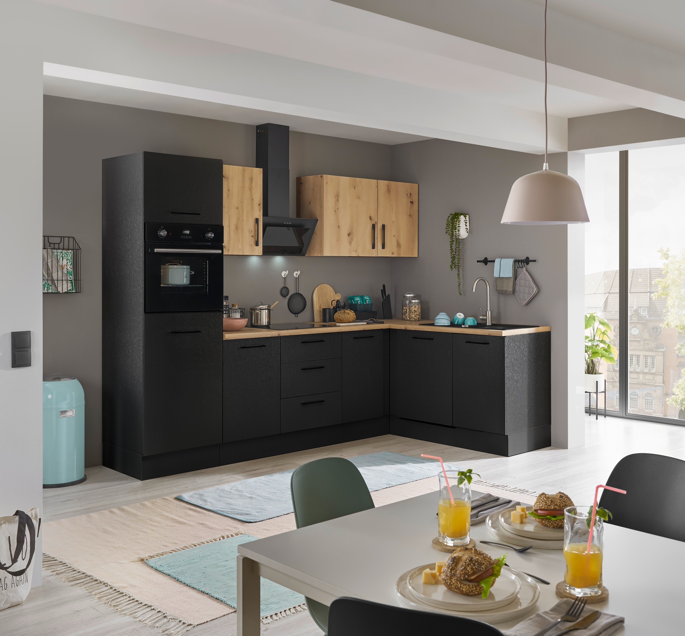 BASIC by Balculina Winkelküche »Turin« Stellbreite 280x175 cm, wahlweise mi günstig online kaufen