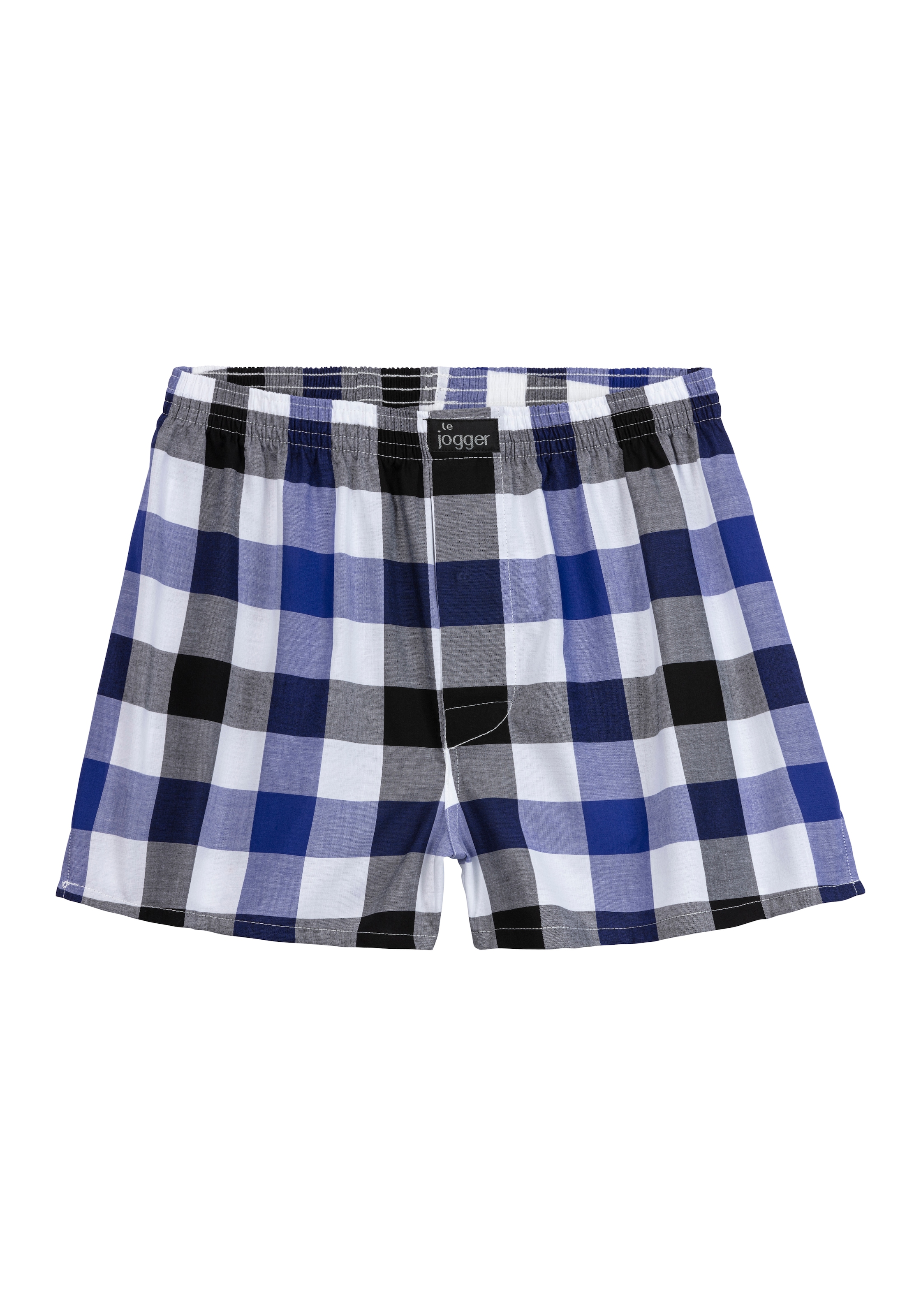 le jogger® Webboxer, (Packung, 3 St.), farbig kariert