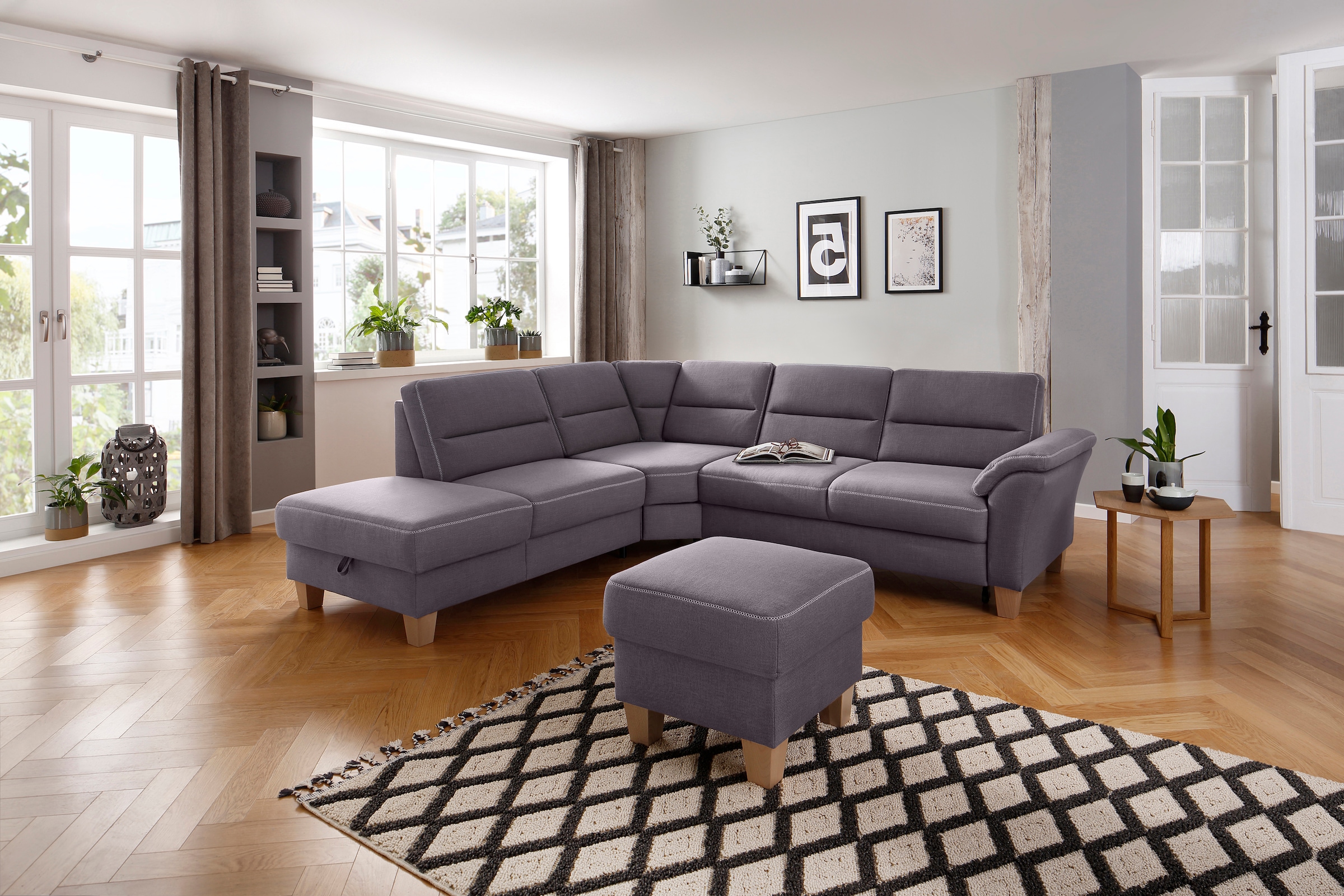 Home affaire Ecksofa »Soleo L-Form«, komfortabel durch Trapezecke mit Relax günstig online kaufen