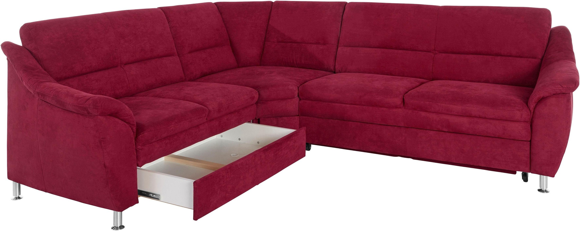 Places of Style Ecksofa »Cardoso L-Form«, mit Trapezecke für mehr Sitzkomfort, wahlweise auch mit Bettfunktion