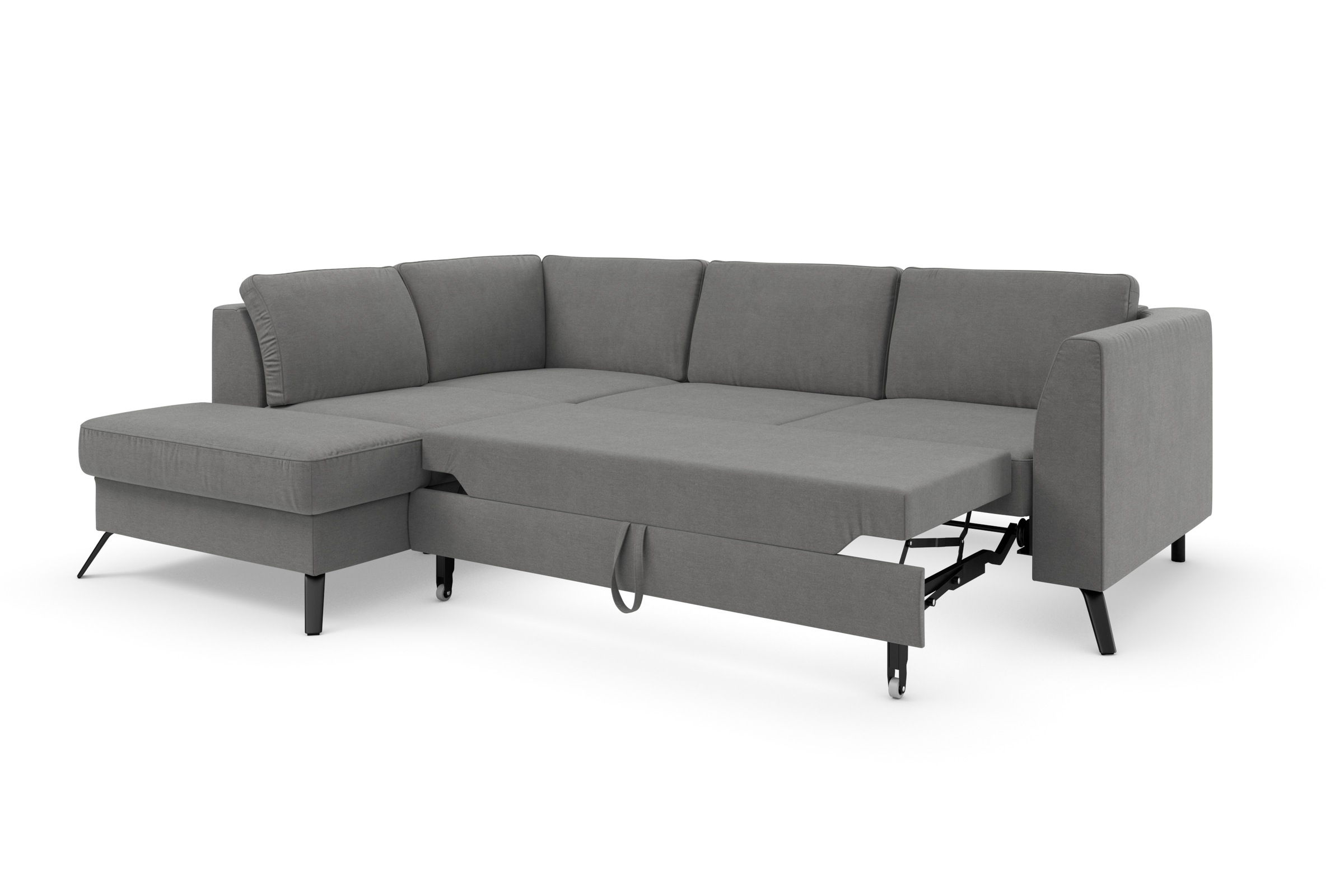 sit&more Ecksofa »Olsen L-Form«, inklusive Sitztiefenverstellung, wahlweise mit Bettfunktion, 15cm hoch
