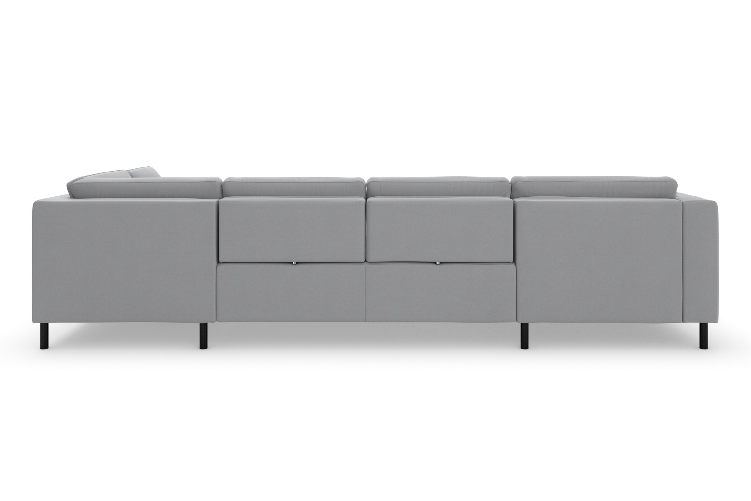 sit&more Wohnlandschaft »Olsen U-Form«, inklusive Sitztiefenverstellung, wahlweise mit Bettfunktion, 15cm hoch