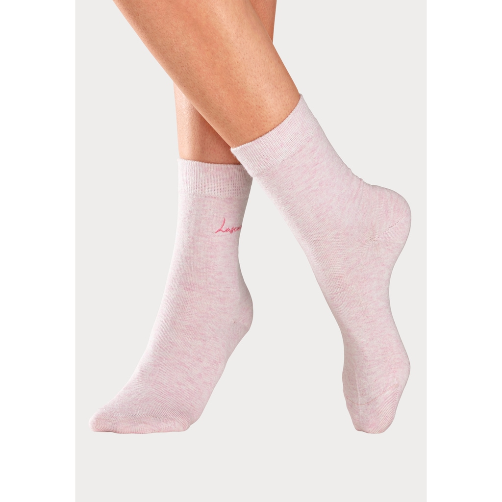 LASCANA Basicsocken, (Box, 7 Paar)