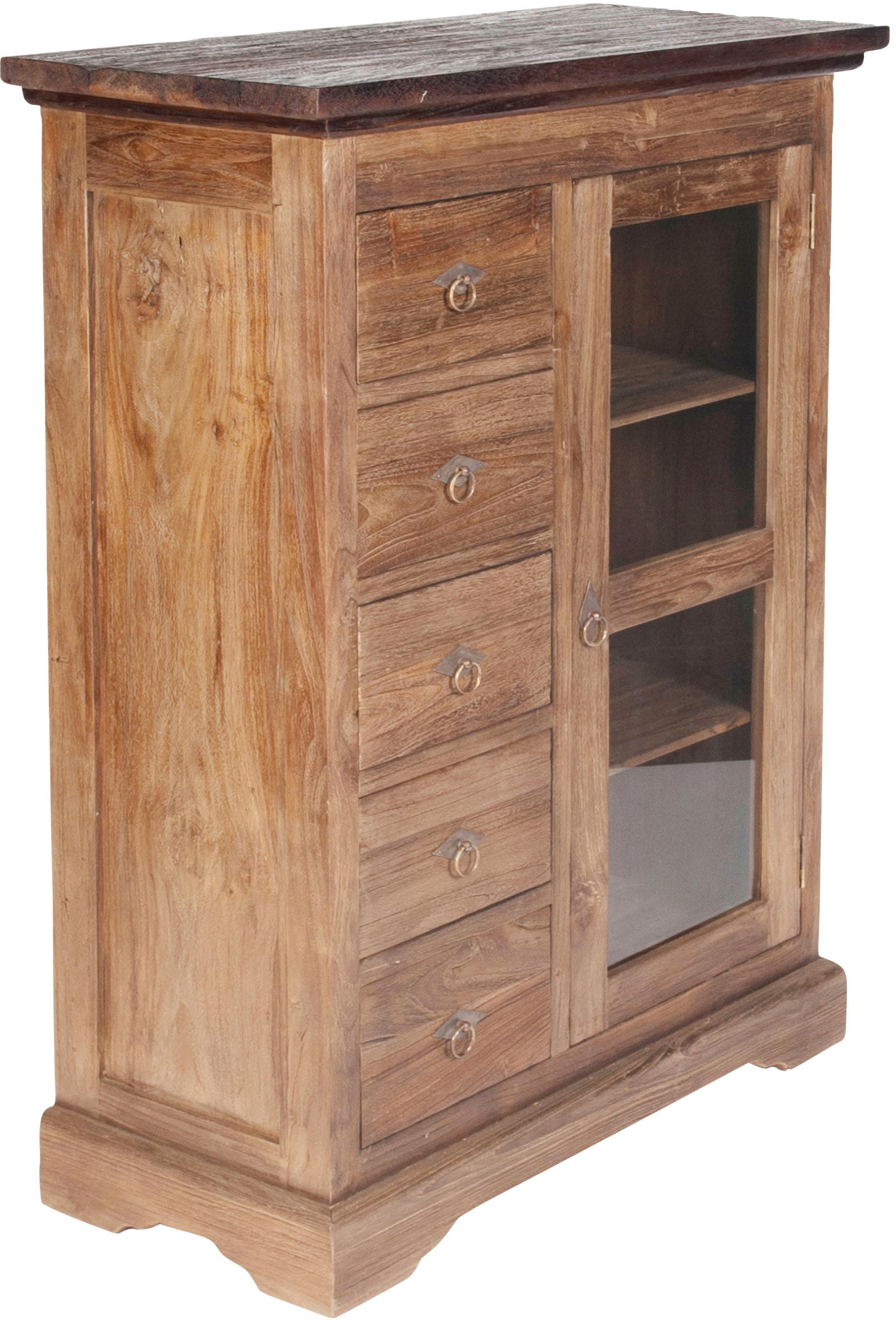 SIT Mehrzweckschrank »Seadrift«, aus recyceltem Altholz Teak, Shabby Chic, Vintage