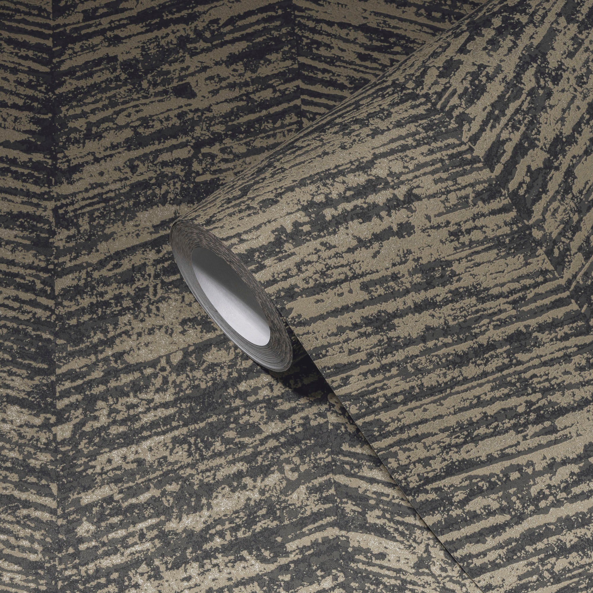 living walls Vliestapete »My Home My Spa« Fischgratmuster | Motiv | geometrisch strukturiert Tapete Geometrisch Tapeten Wohnzimmer Schlafzimmer Küche Design Optik