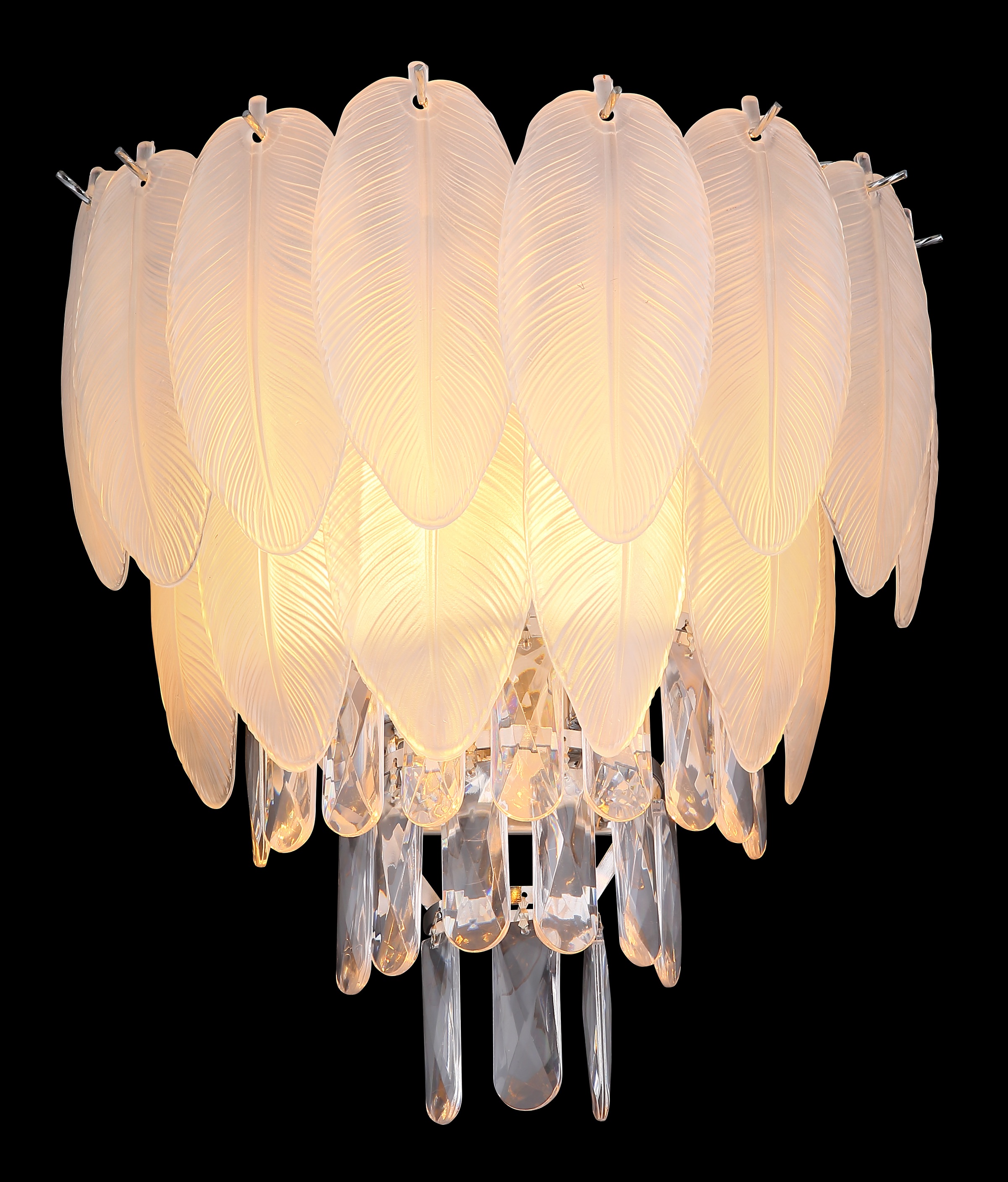 GLOBO LIGHTING Wandleuchte »DALTON« E14 1 Stk. Wandlampe/Metall/Kristalle/Glas rauchfarben/elegant/Wohnzimmer/Flur