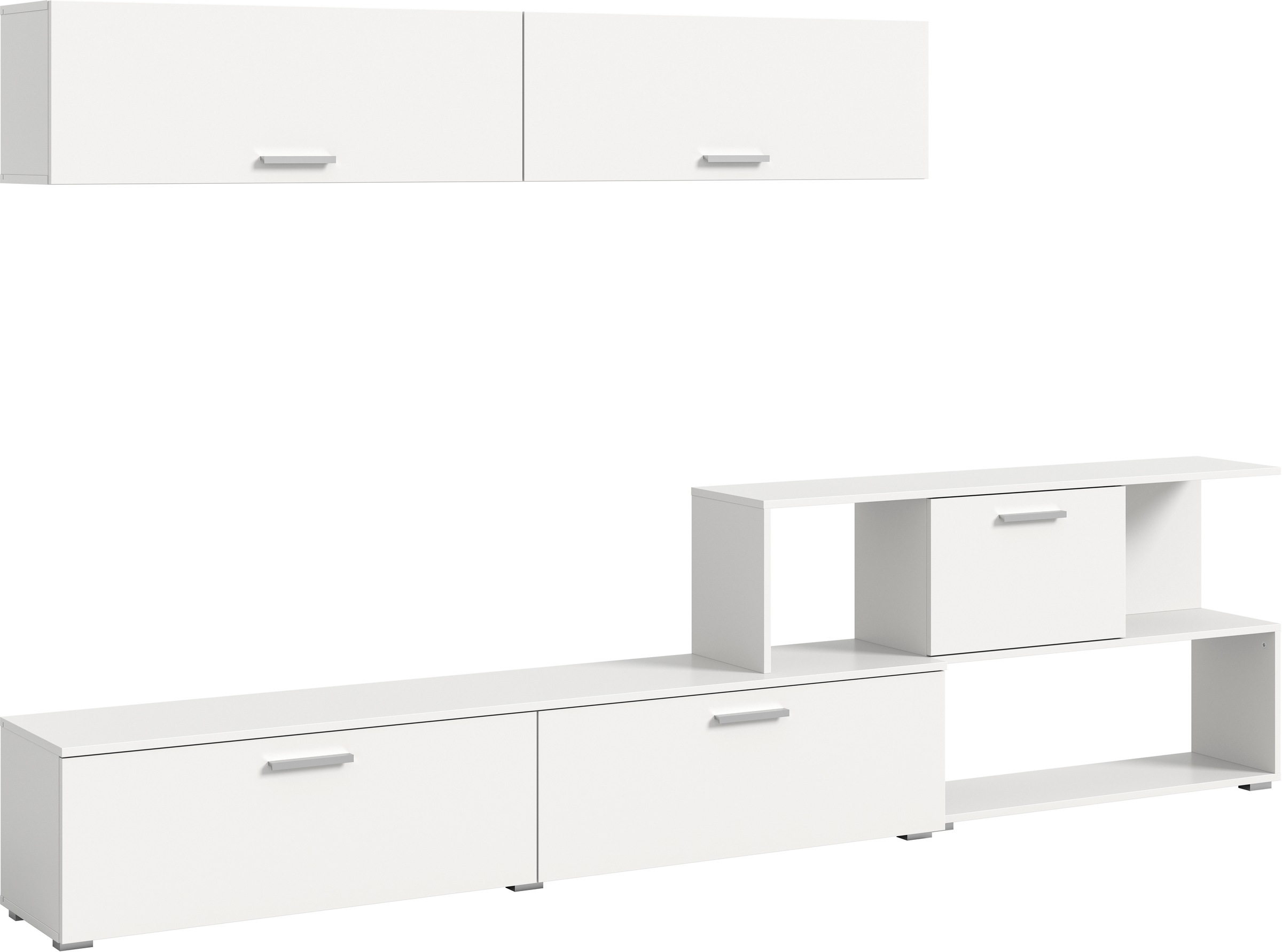 INOSIGN Wohnwand »Pensile, Breite 277 cm, bestehend aus: Lowboard und Hängeschrank«, Wohnkombination, Mediawand, Anbauwand, Wohnzimmer Set