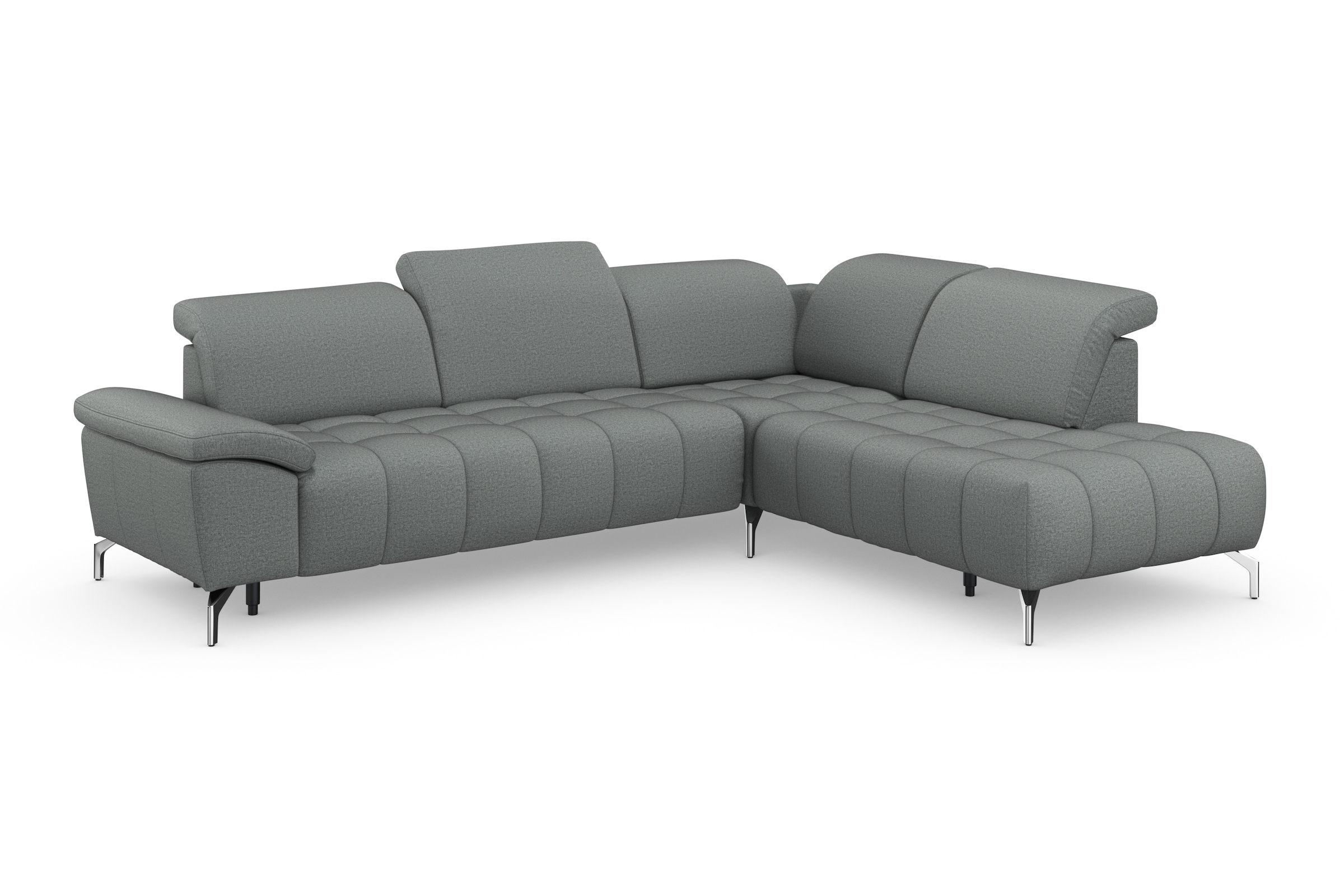 sit&more Ecksofa »Cool L-Form«, wahlweise mit Kopfteilverstellung und Vorziehsitz, motorisch