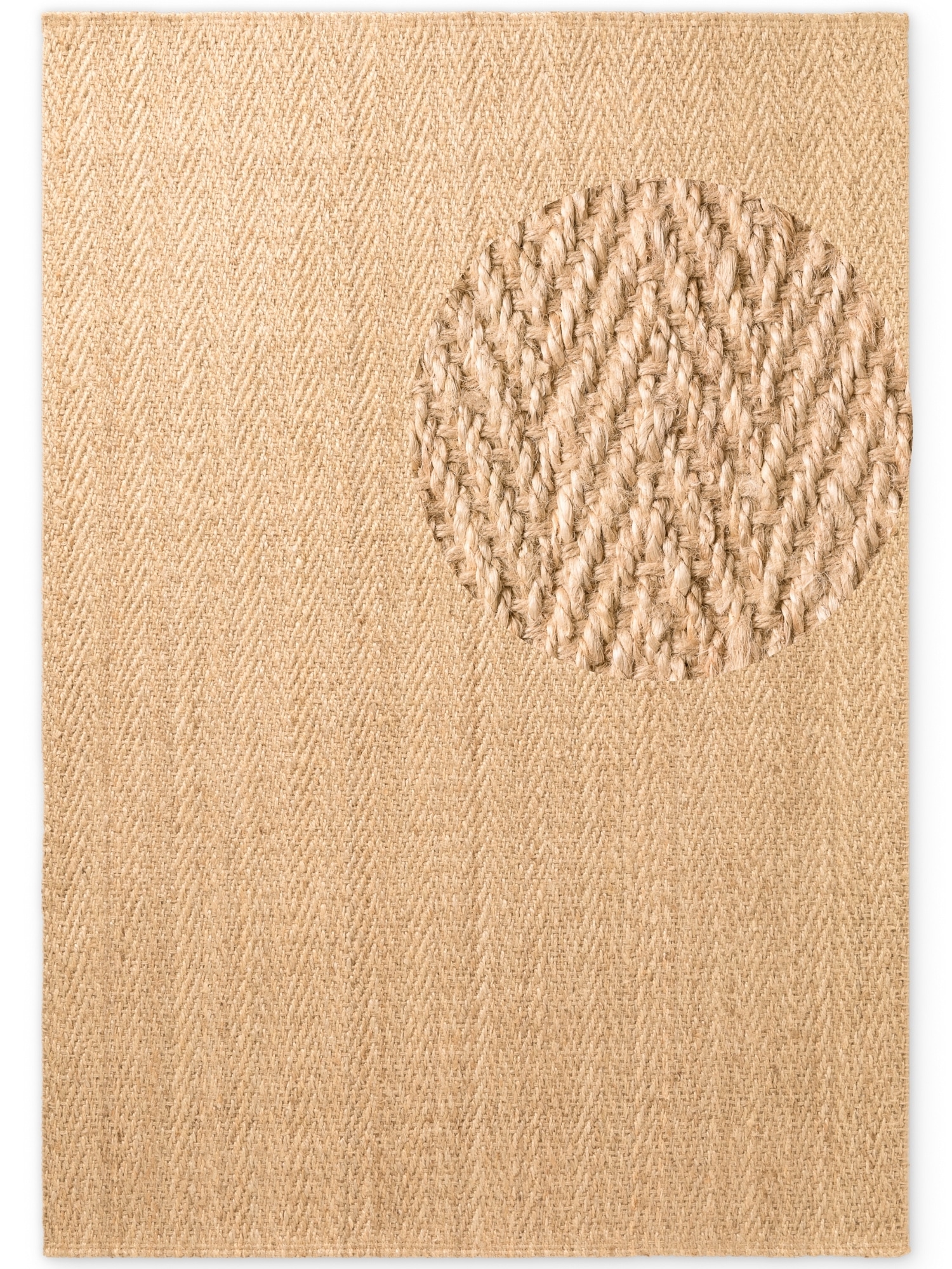 Villeroy & Boch Teppich »Mirabelle« rechteckig 10 mm Höhe Jute, Natur, Wohnzimmer, Esszimmer, Schlafzimmer, Fischgrätendesign