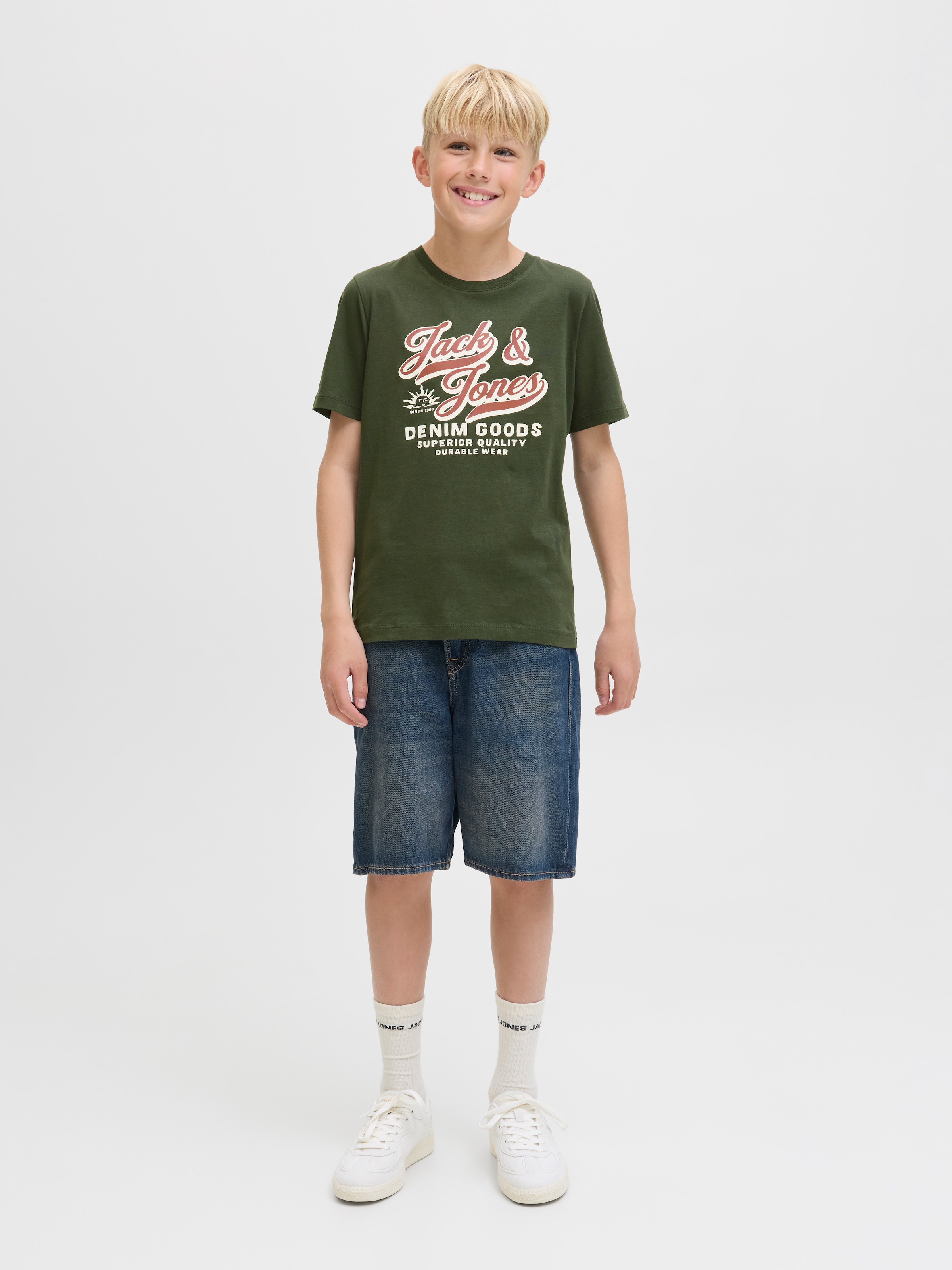 Jack & Jones Junior T-Shirt »JJELOGO TEE SS ONECK 2 COL AW25 NOOS JNR«