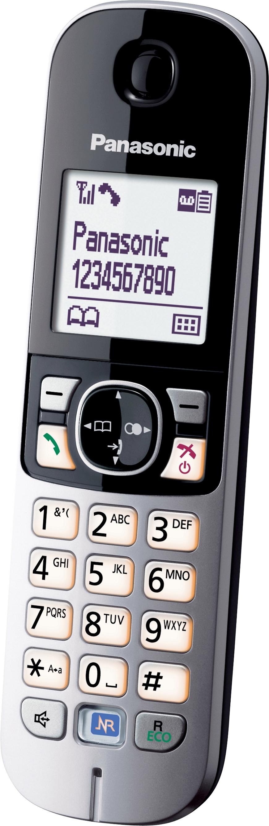 Panasonic Schnurloses DECT-Telefon »KX-TG6821G«, (Mobilteile: 1), mit Anrufbeantworter