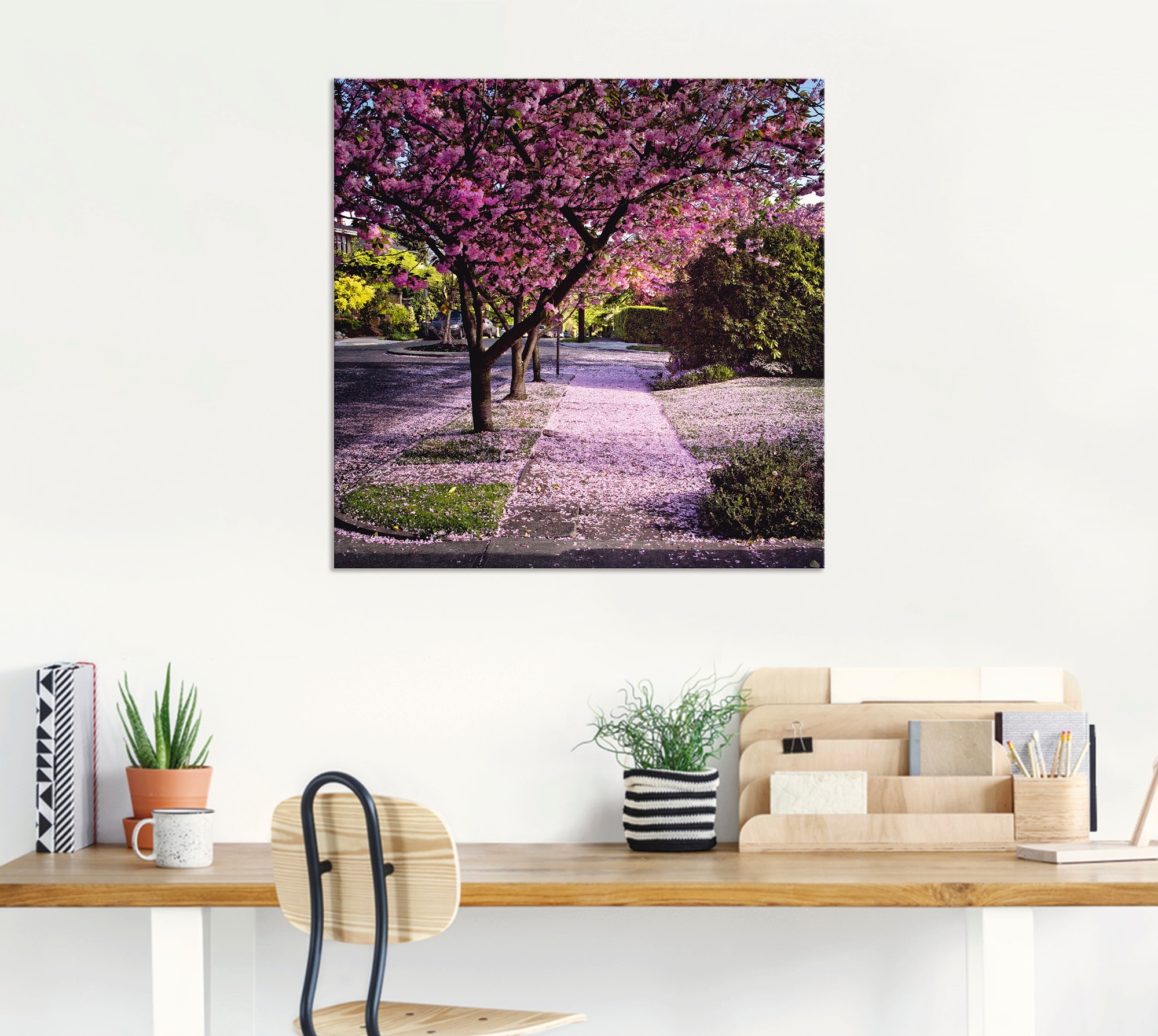Artland Wandbild »Fallende Blütenblätter«, Bäume, (1 St.), als Alubild, Outdoorbild, Leinwandbild, Poster in verschied. Größen